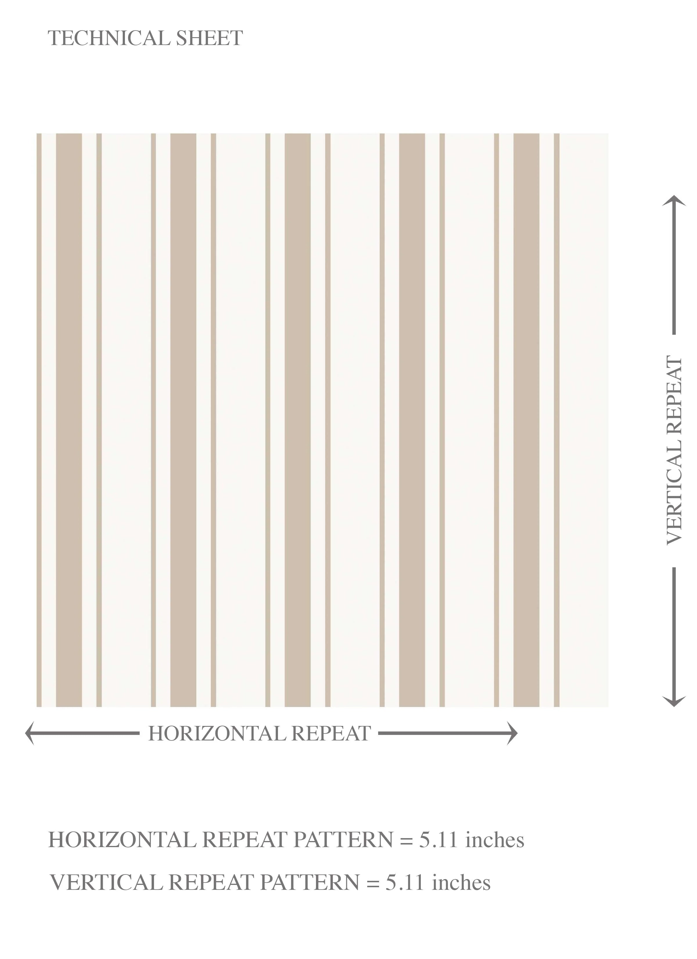 Neutral Geometric Striped Kids Room Wallpaper Sample (Beige/ Cool Taupe)
