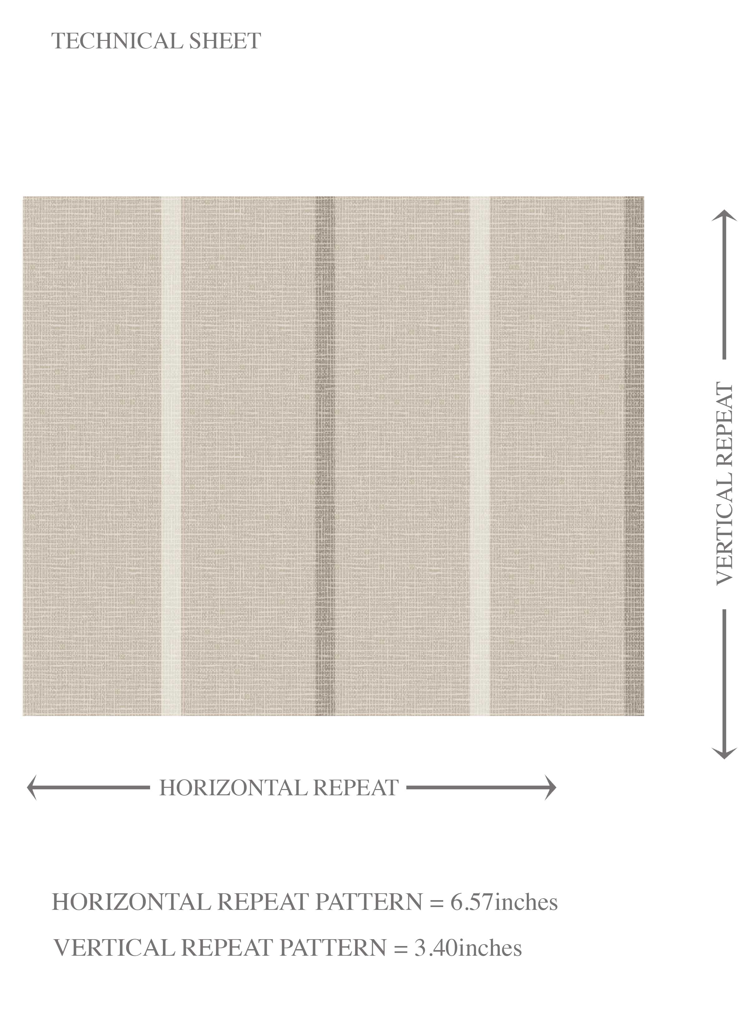 Neutral Geometric Striped Kids Room Wallpaper (Neutral Brown/ Beige)