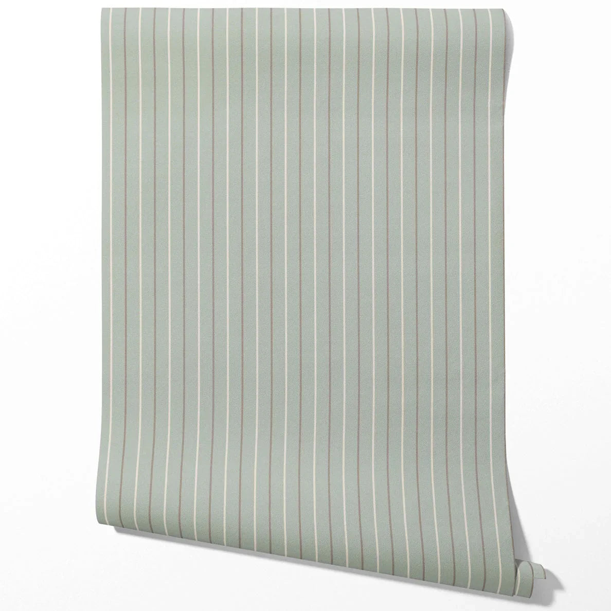 Neutral Geometric Striped Kitchen Wallpaper Sample (Green-Grey)