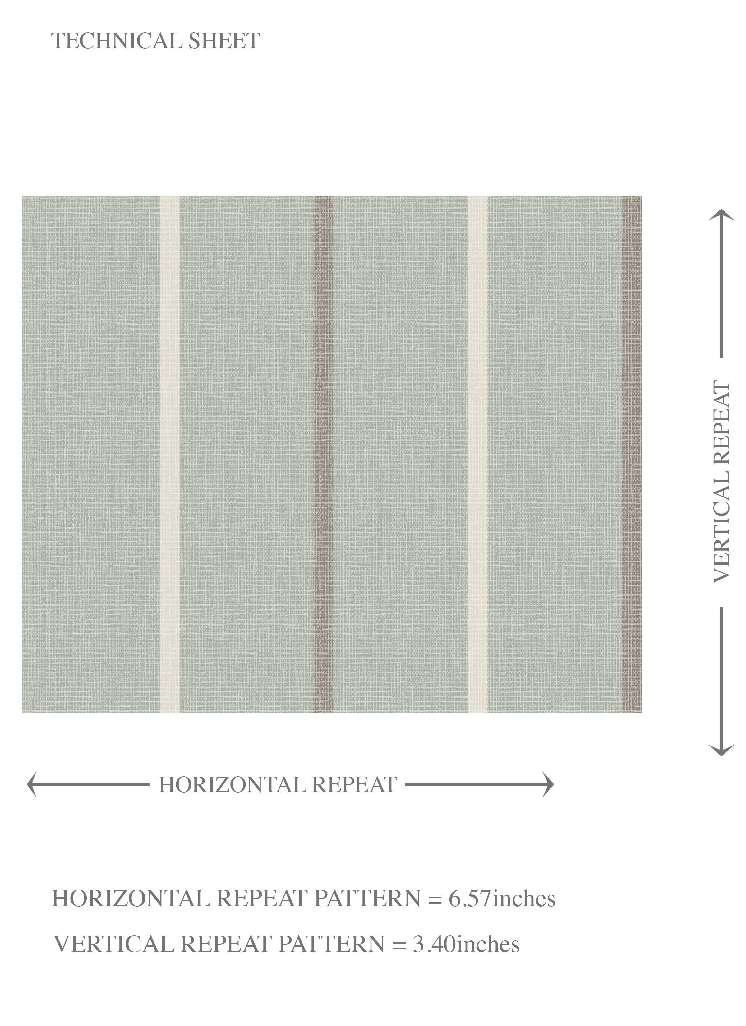 Neutral Geometric Striped Kids Room Wallpaper Sample (Green-Grey)