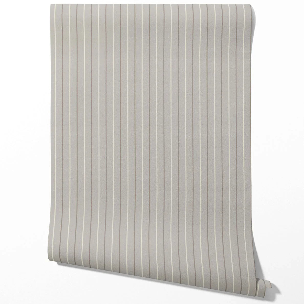 Neutral Geometric Striped Kitchen Wallpaper (Grey)