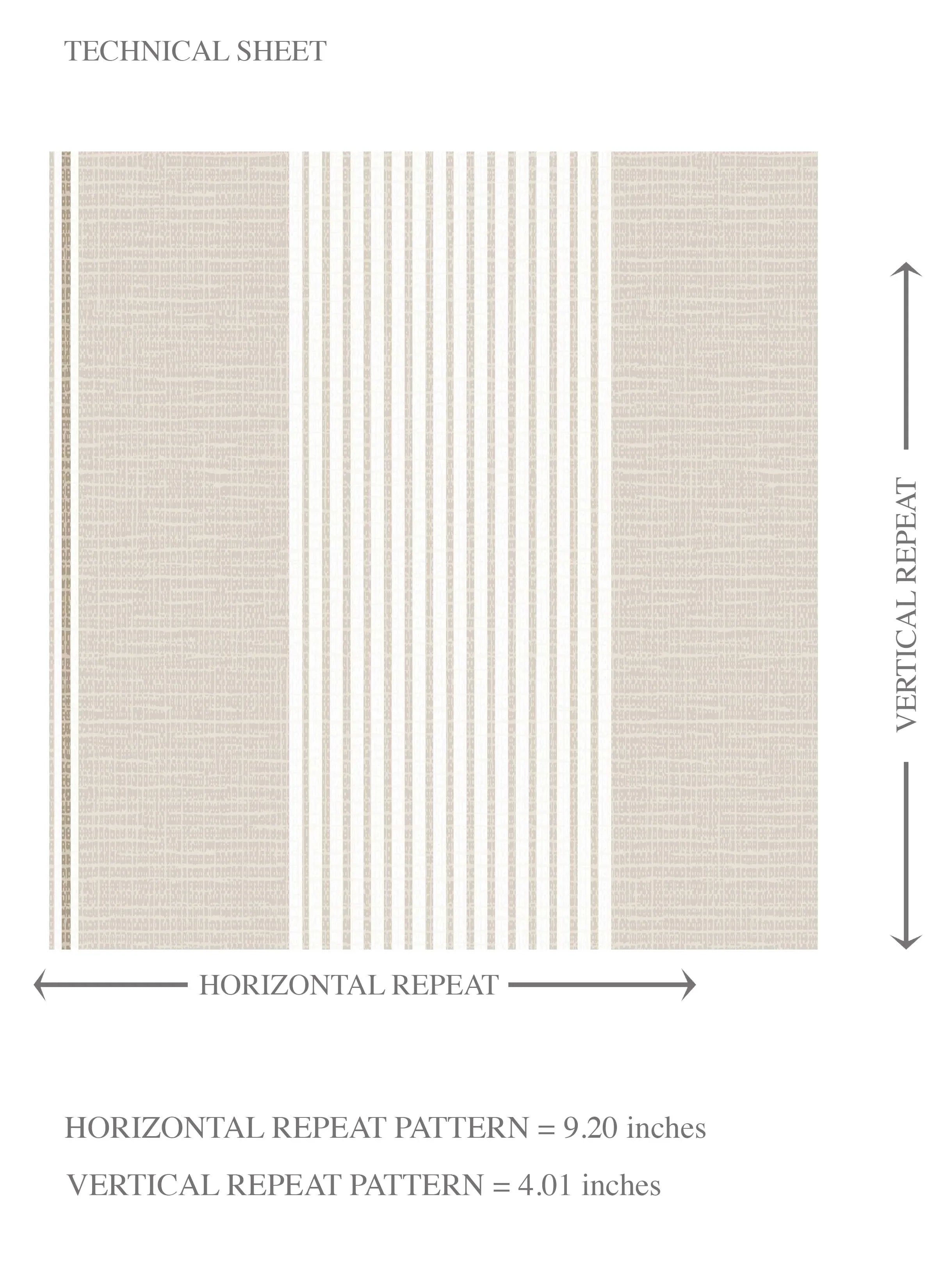 Neutral Geometric Striped Kids Room Wallpaper Sample (Beige/ Greige/ Warm Grey)