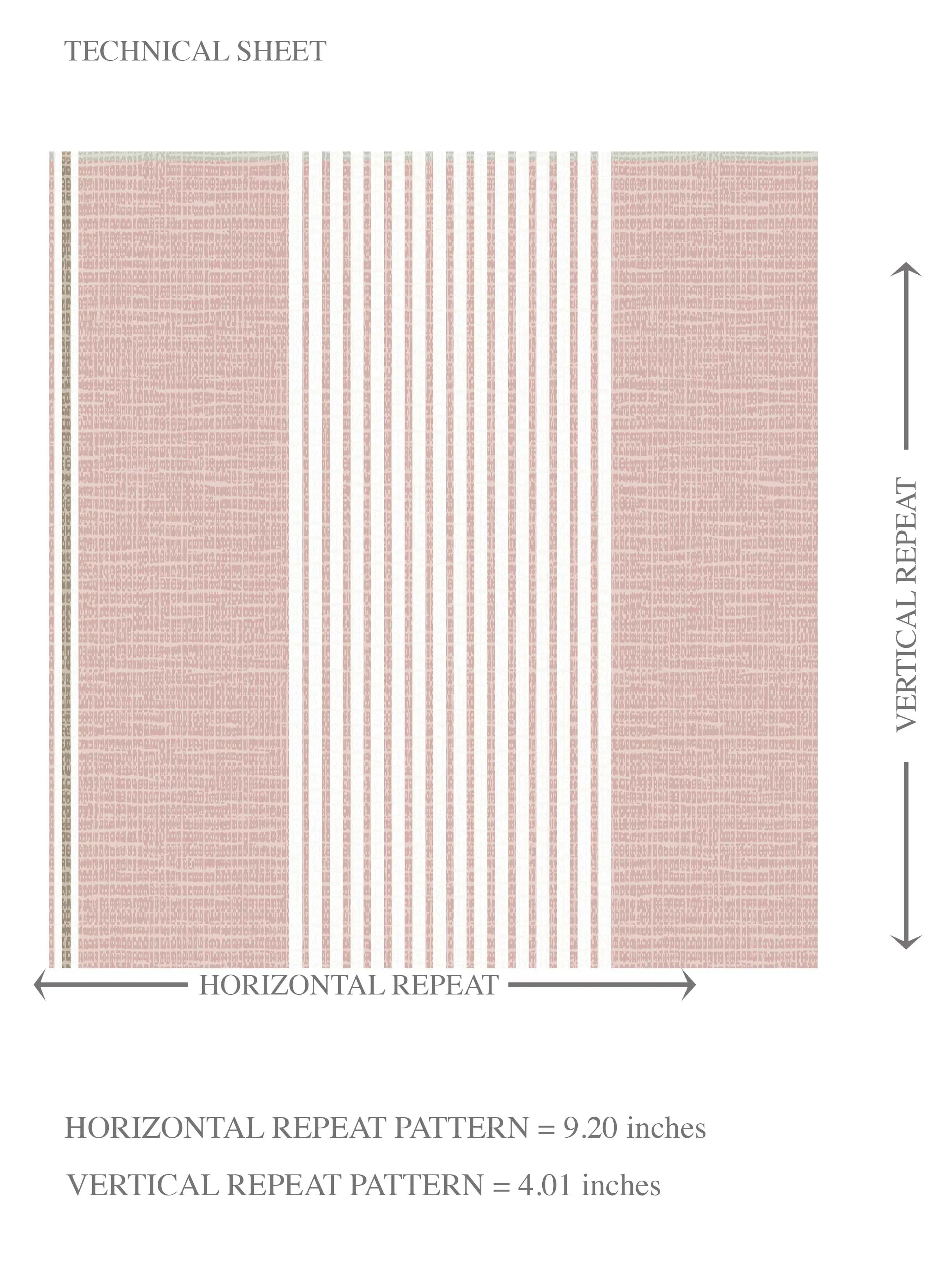 Geometric Striped Kids Room Wallpaper Sample (Pink)