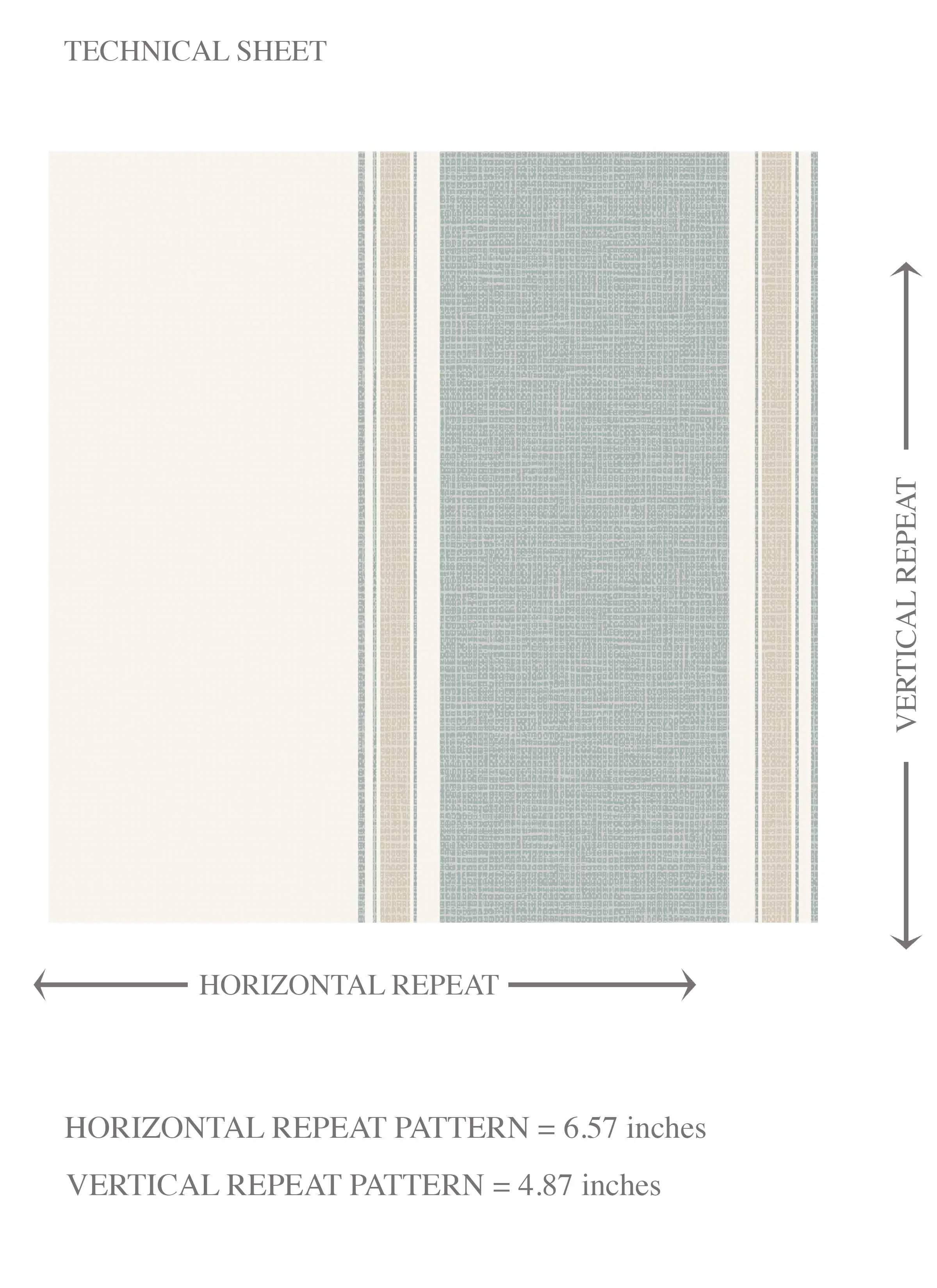 Geometric Striped Kids Room Wallpaper Sample (Mint Green/ Grey)