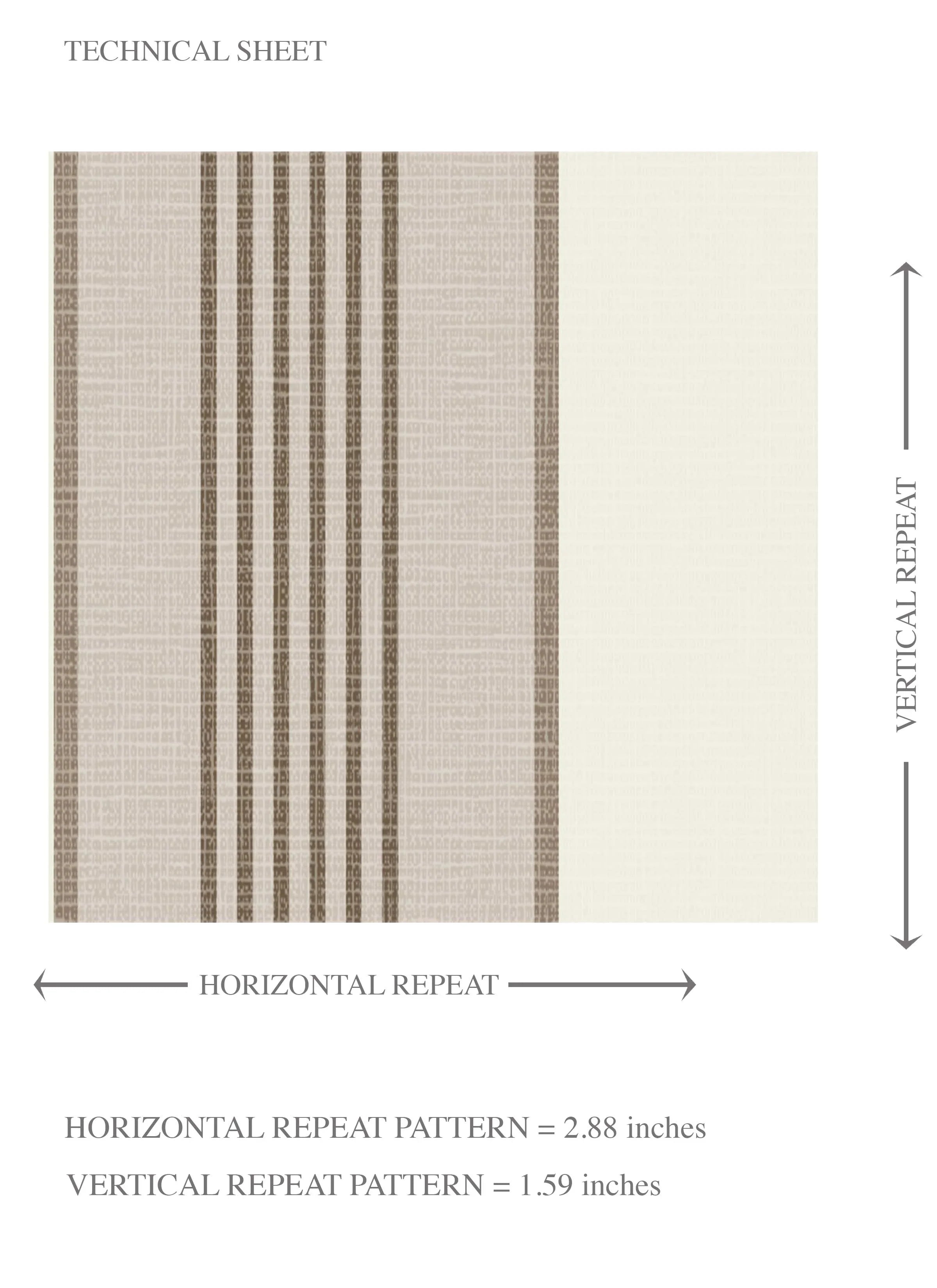 Neutral Geometric Striped Kids Room Wallpaper Sample (Beige/ Brown/ Warm Grey)