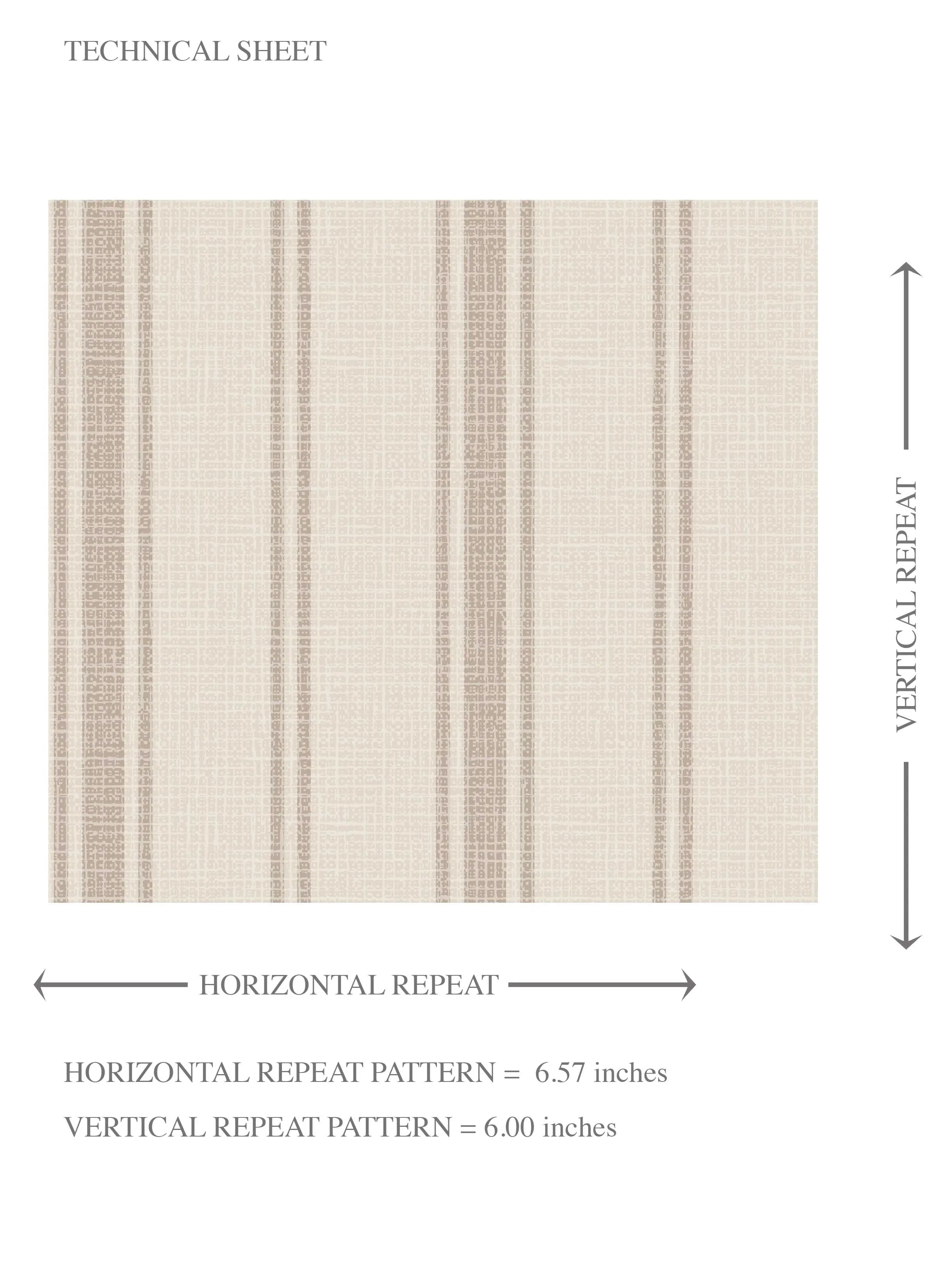 Neutral Geometric Striped Kids Room Wallpaper Sample (Beige/ Greige/ Taupe)