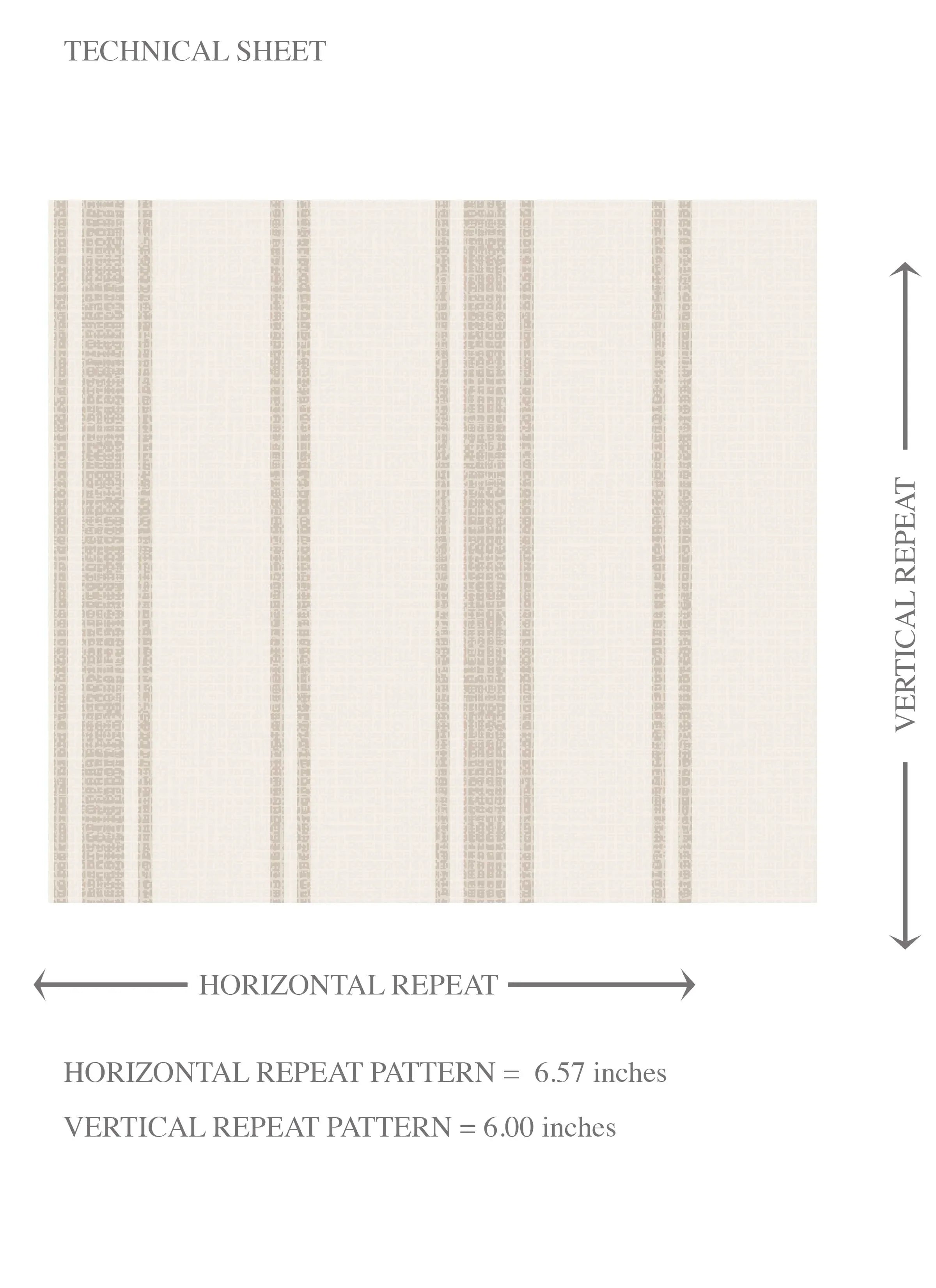 Neutral Geometric Striped Kids Room Wallpaper (Greige/ Taupe Grey)