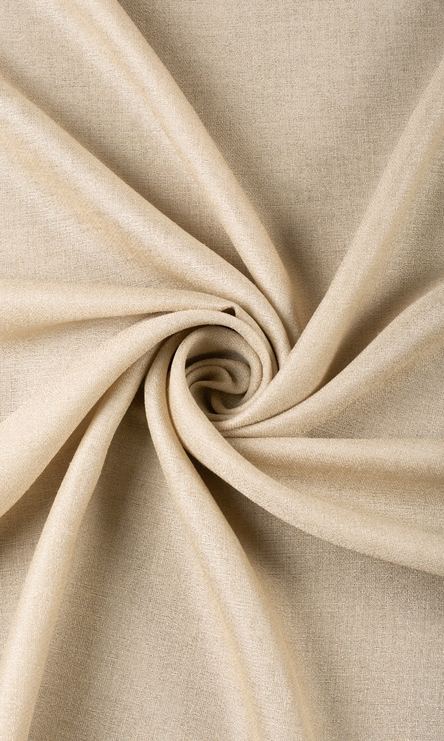 Plain Sheer Free Fabric Material Sample (Hazelnut Beige)