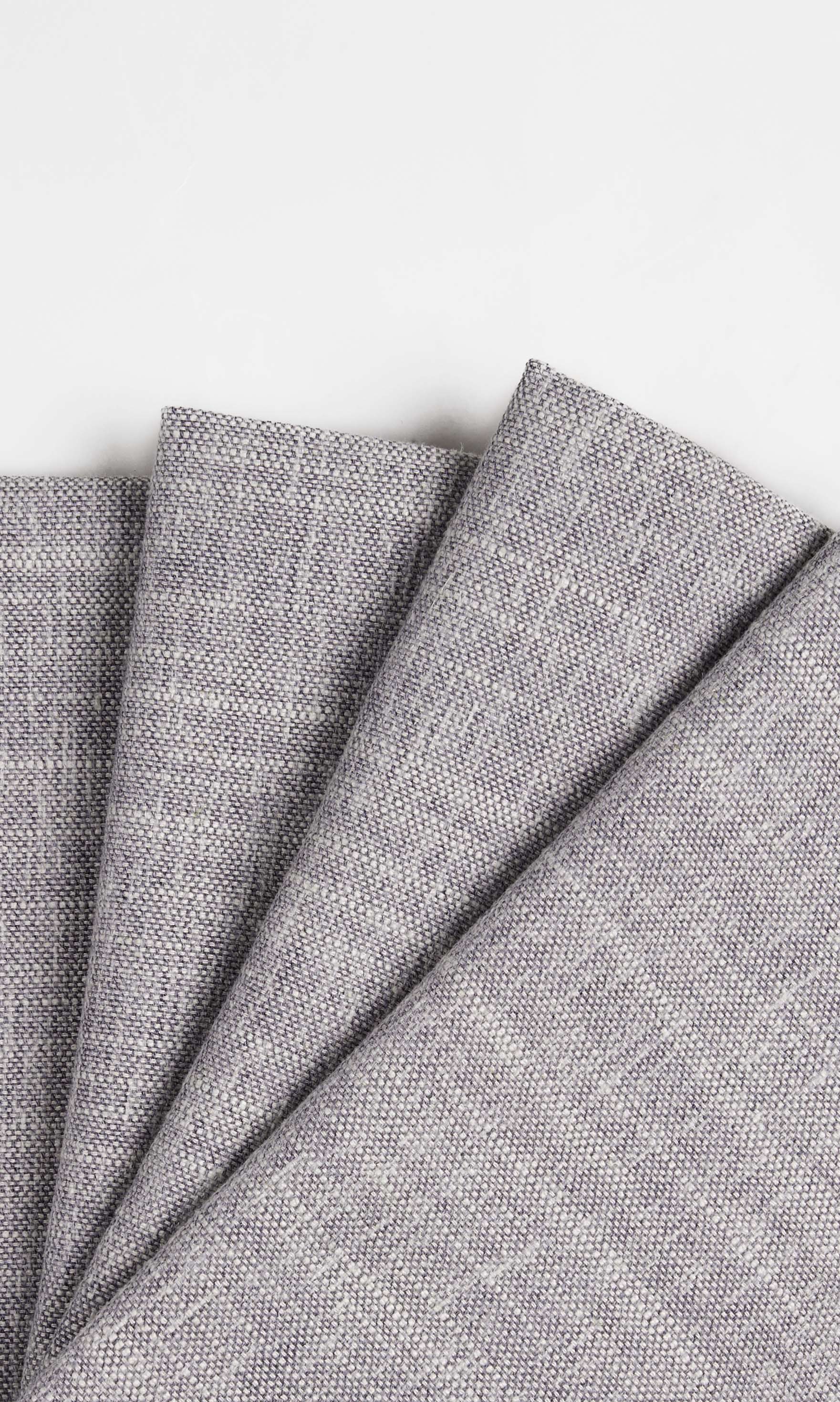 Linen-Cotton Blend  Window Treatments Fabric By the Metre (Grey)