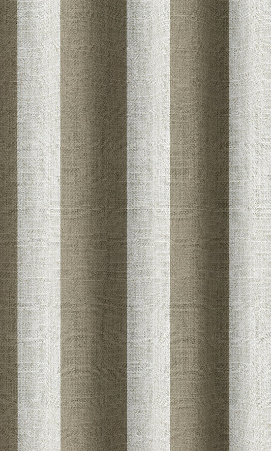 Striped Print Curtains (Beige/ White)