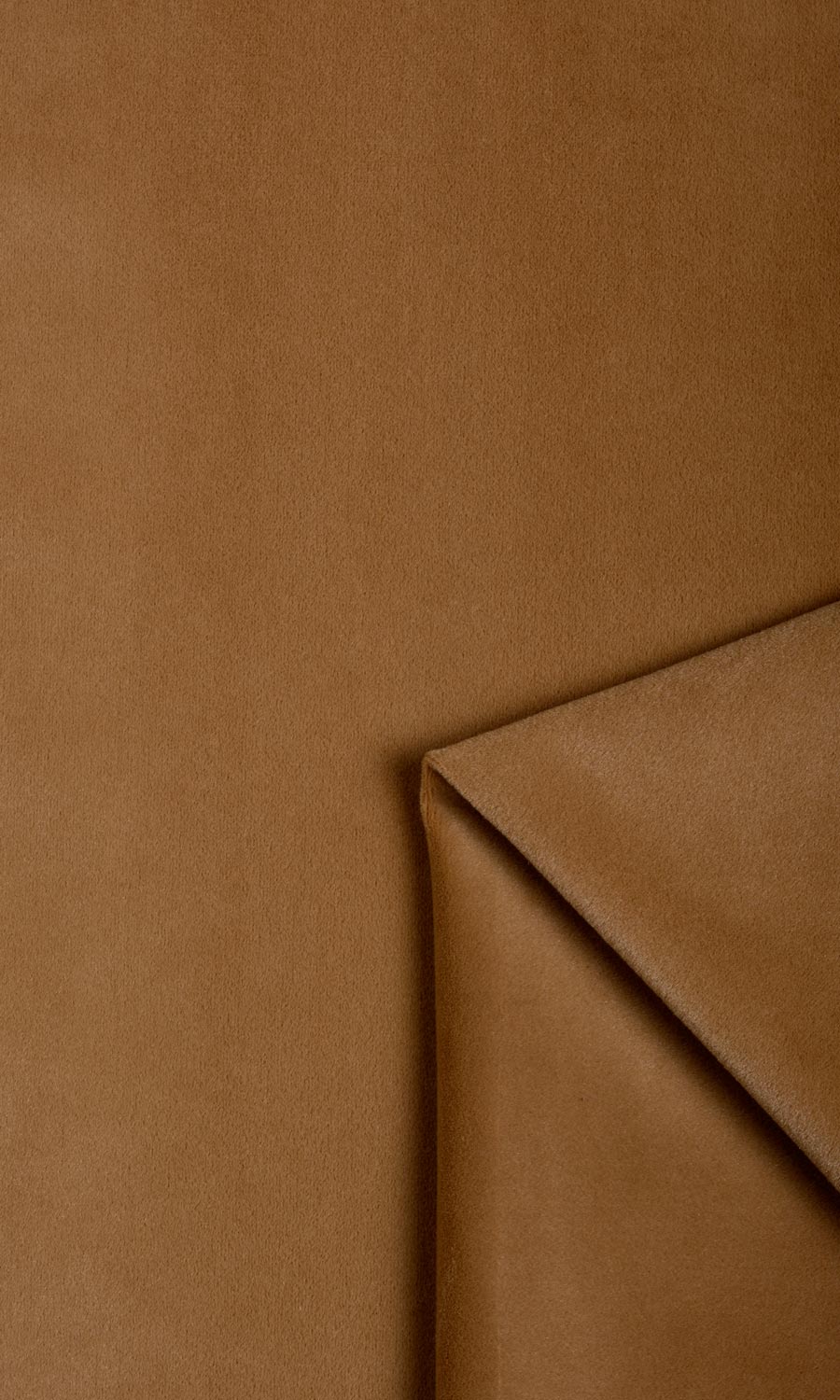 Velvet Window Treatments Fabric Sample (Burnt Orange/ Brown)