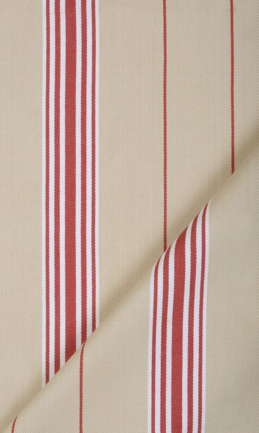 Cotton Home Décor Fabric Sample (Brown/ Beige/ Red)
