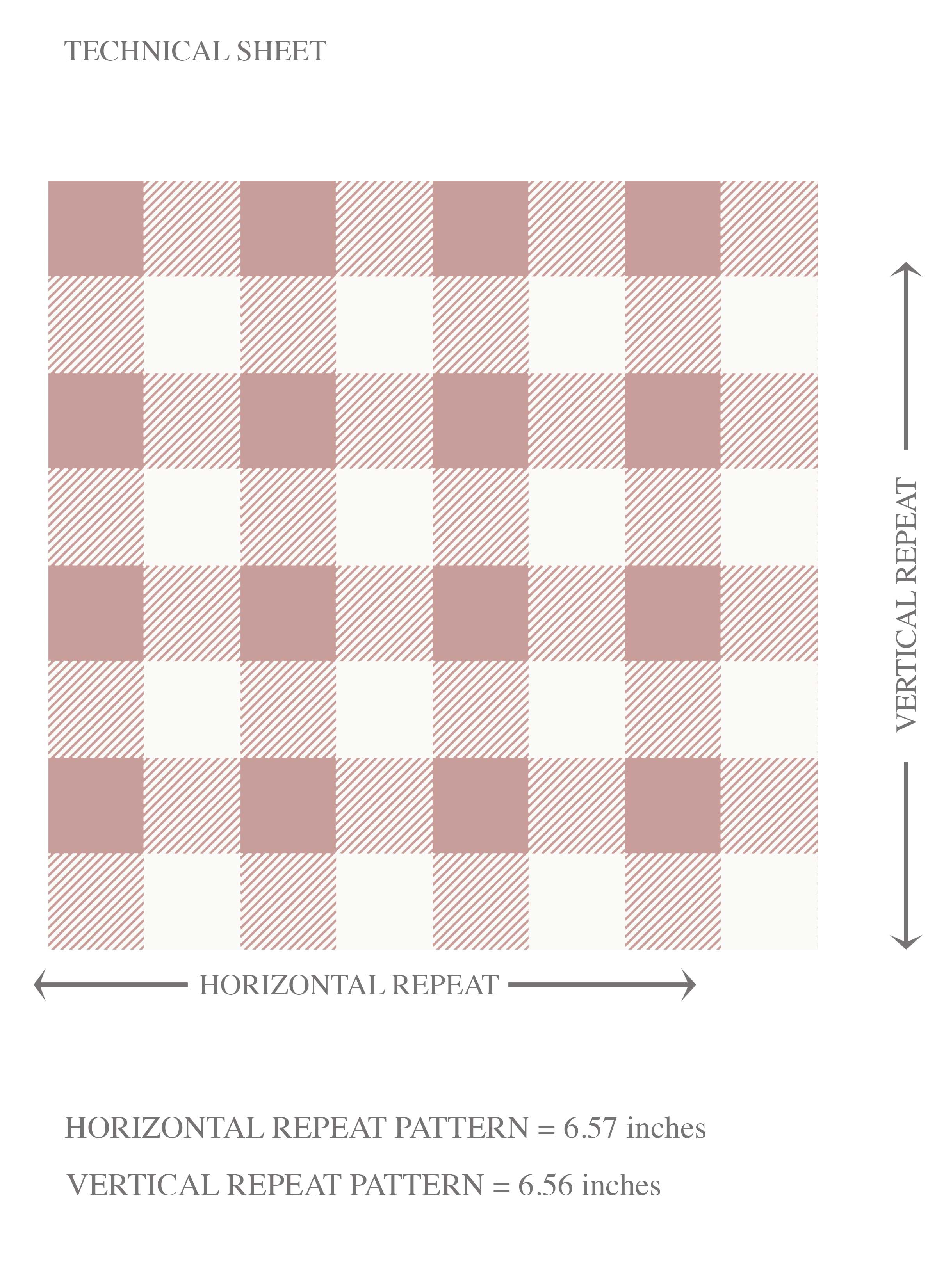 Gingham Checkered Kids Room Wallpaper Sample (Pink)