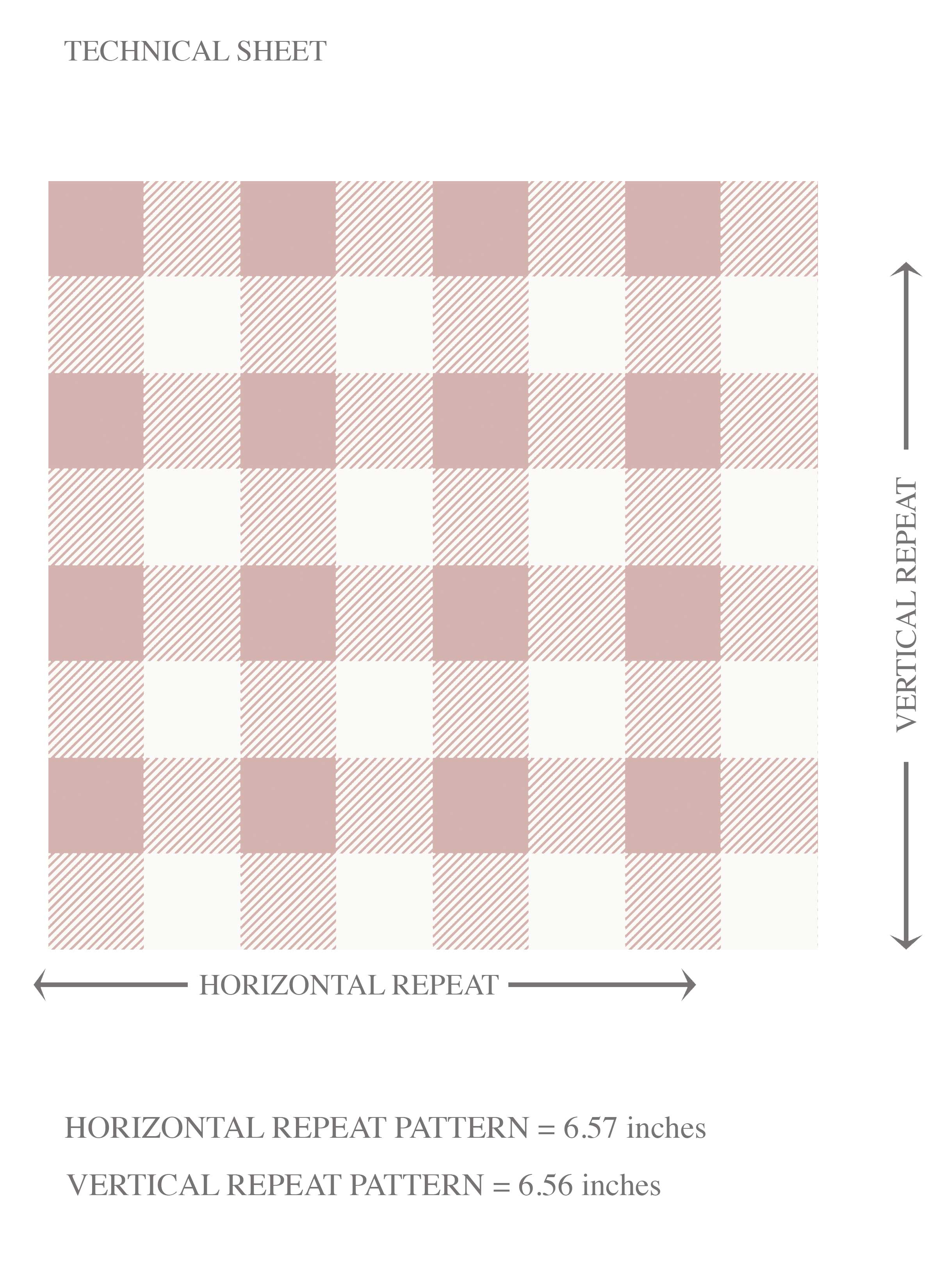 Gingham Checkered Kids Room Wallpaper Sample (Pink)