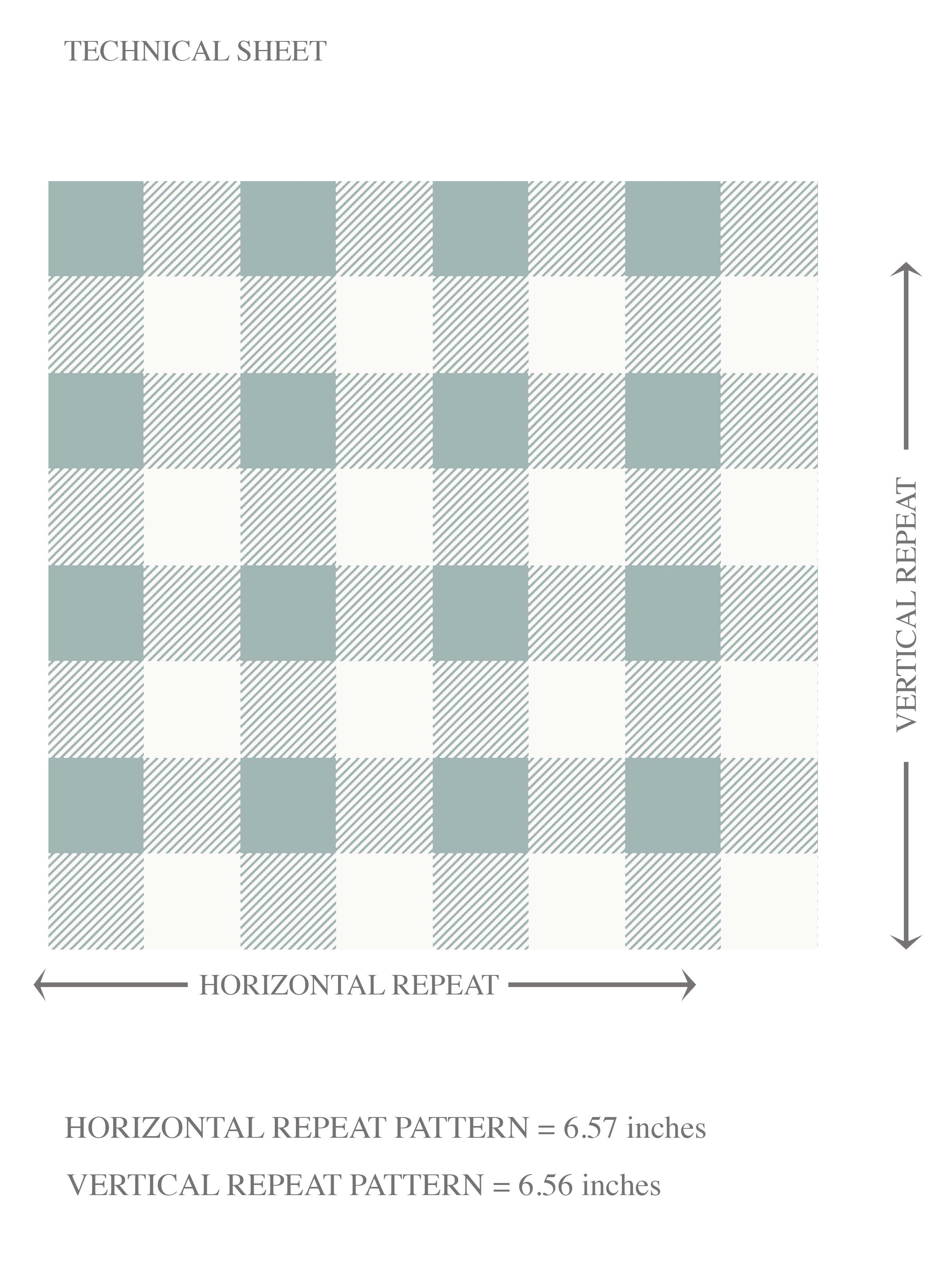 Gingham Checkered Kids Room Wallpaper Sample (Pastel Blue)