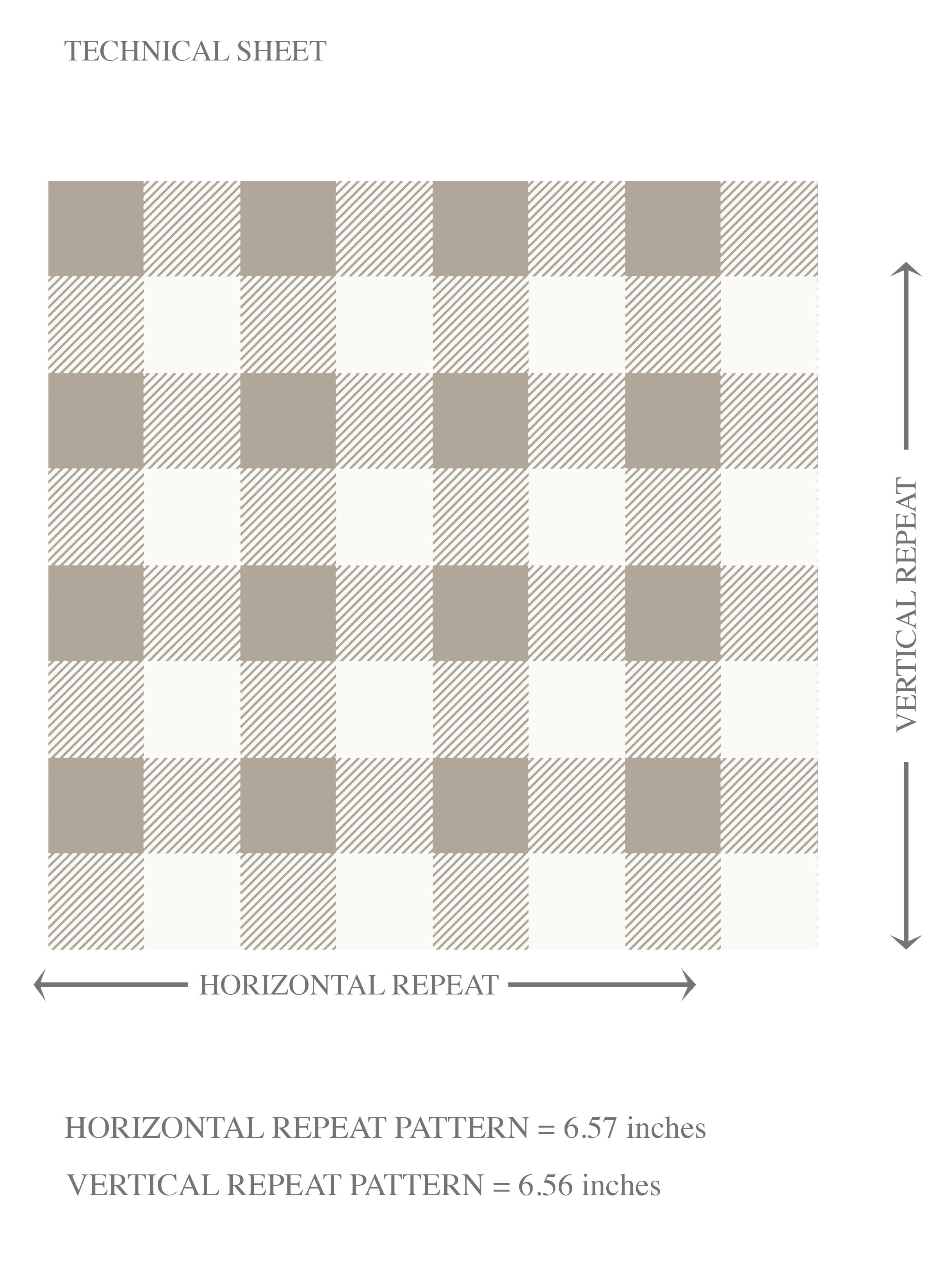 Neutral Gingham Checkered Kids Room Wallpaper (Taupe Gray/ Greige)