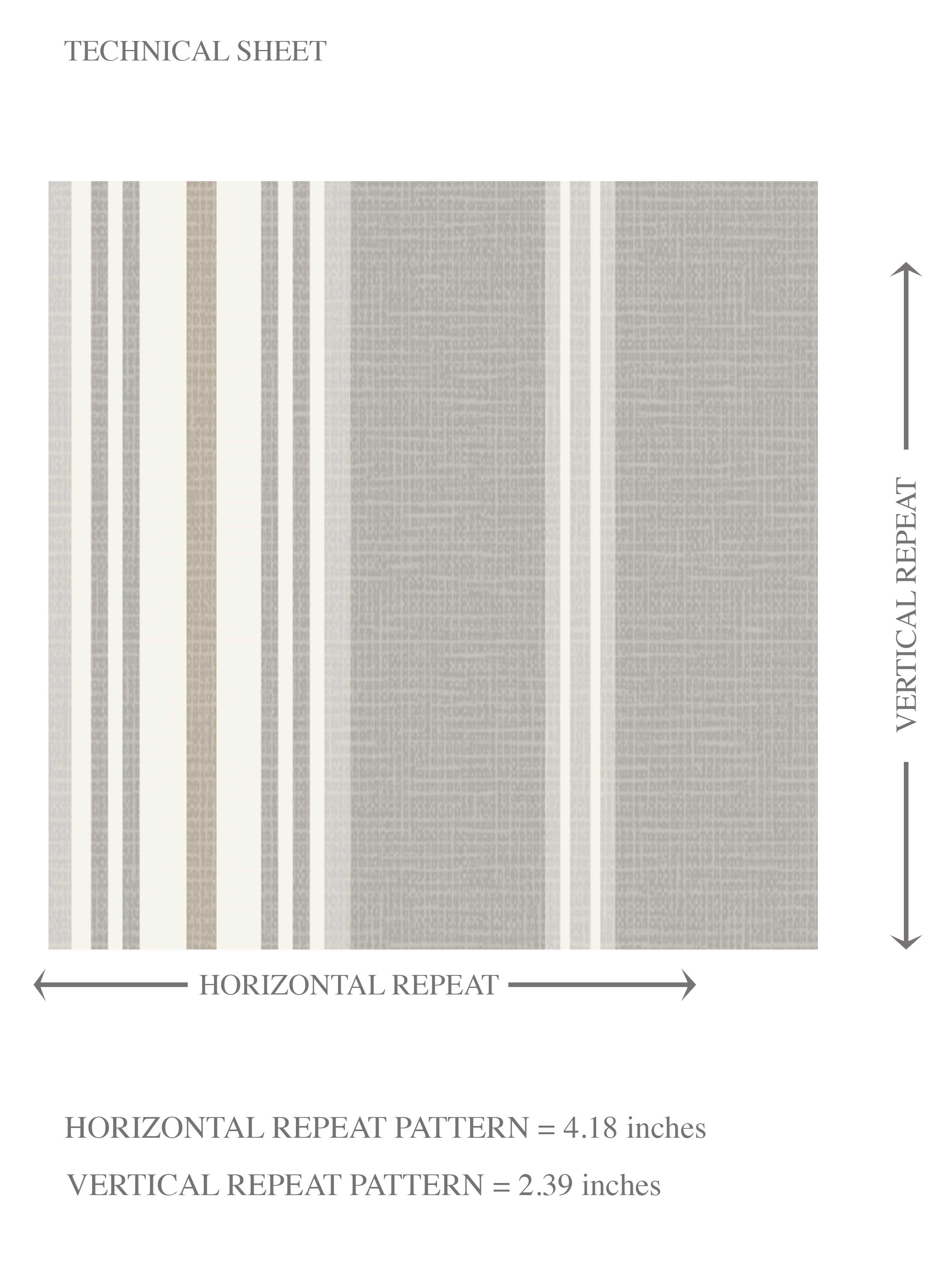 Neutral Geometric Striped Kids Room Wallpaper (Gray)