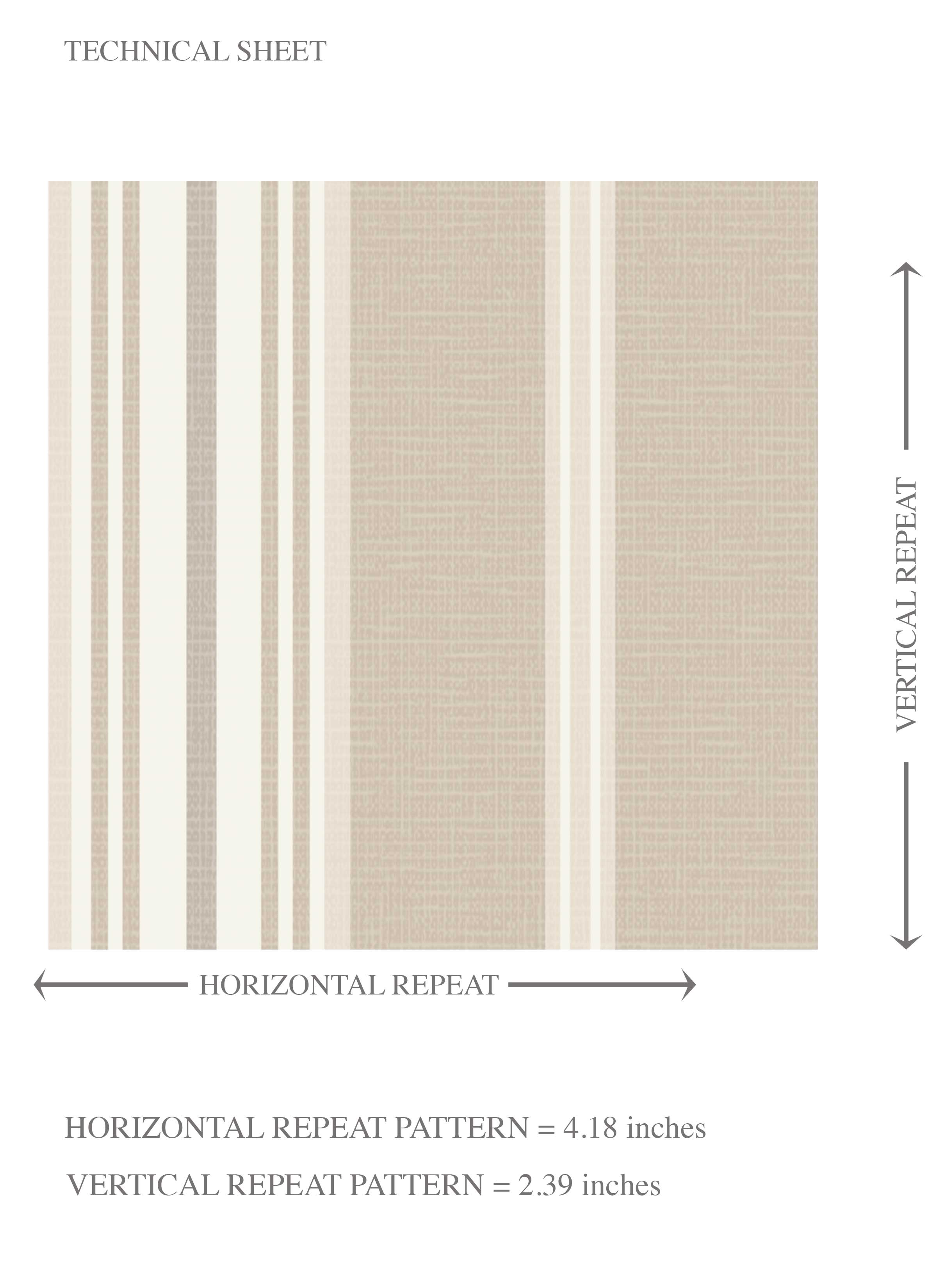 Neutral Geometric Striped Kids Room Wallpaper Sample (Beige/ Brown/ Warm Gray)