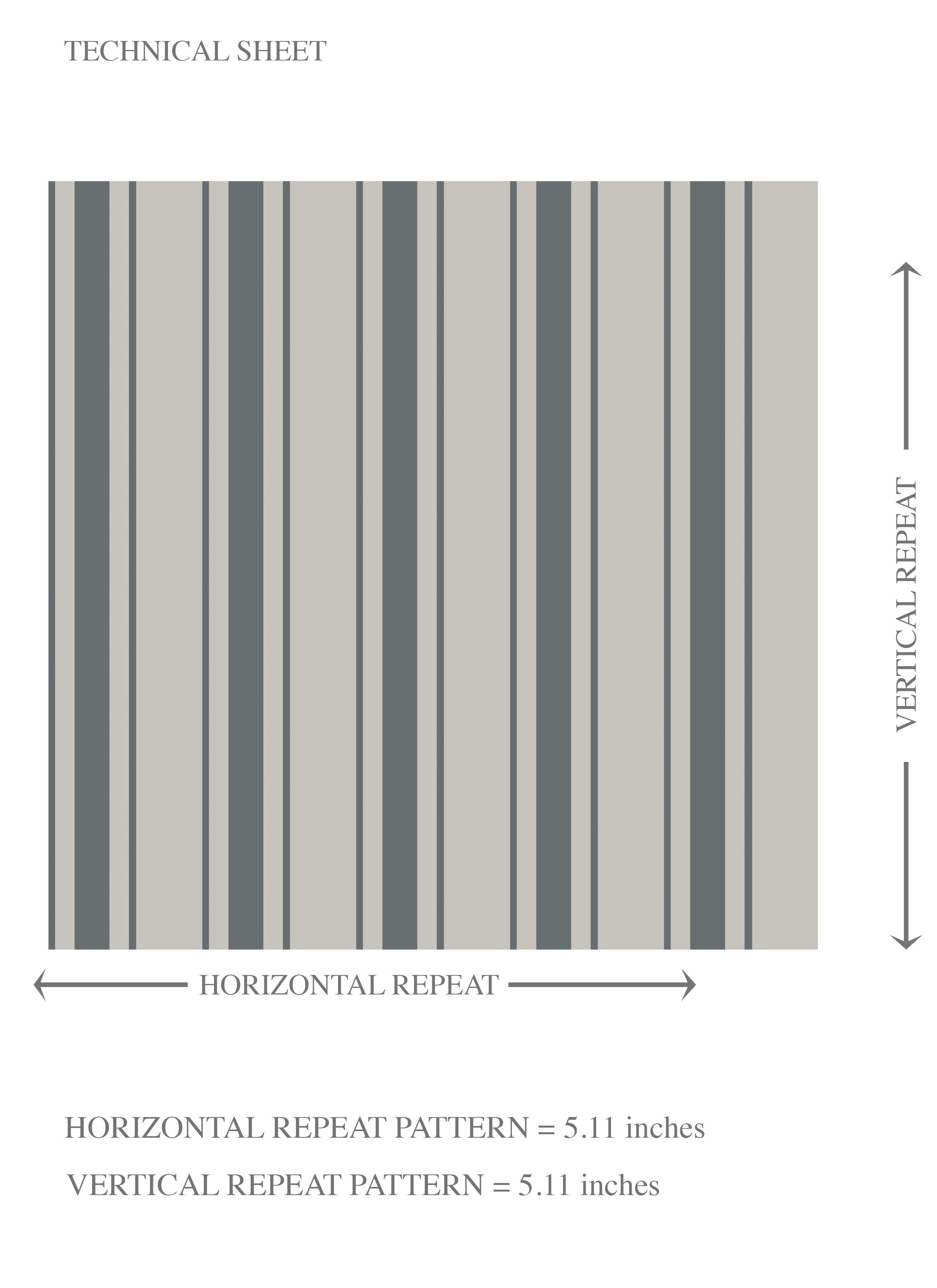Neutral Geometric Striped Kids Room Wallpaper Sample (Slate Gray)