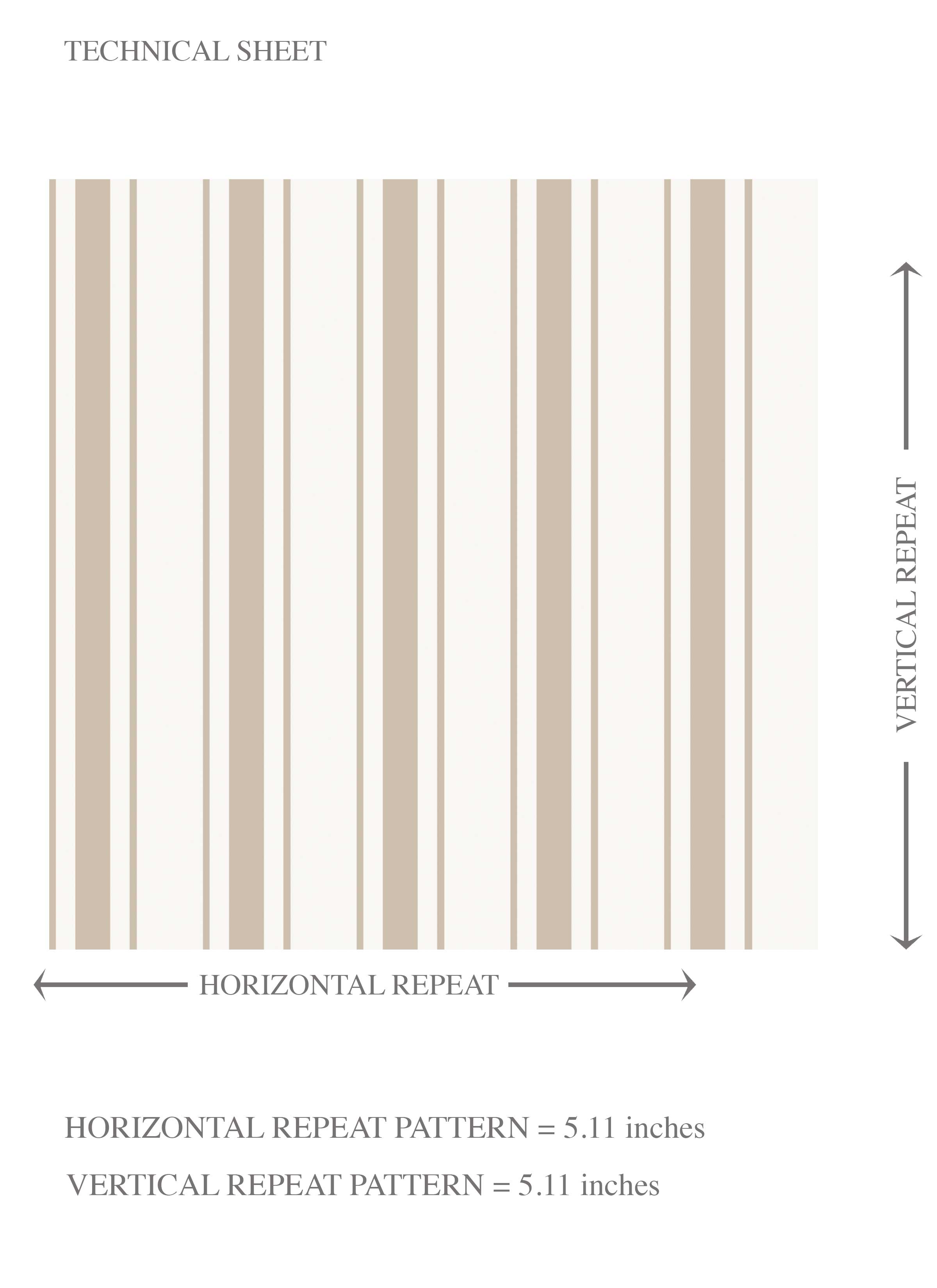 Neutral Geometric Striped Kids Room Wallpaper (Beige/ Cool Taupe)