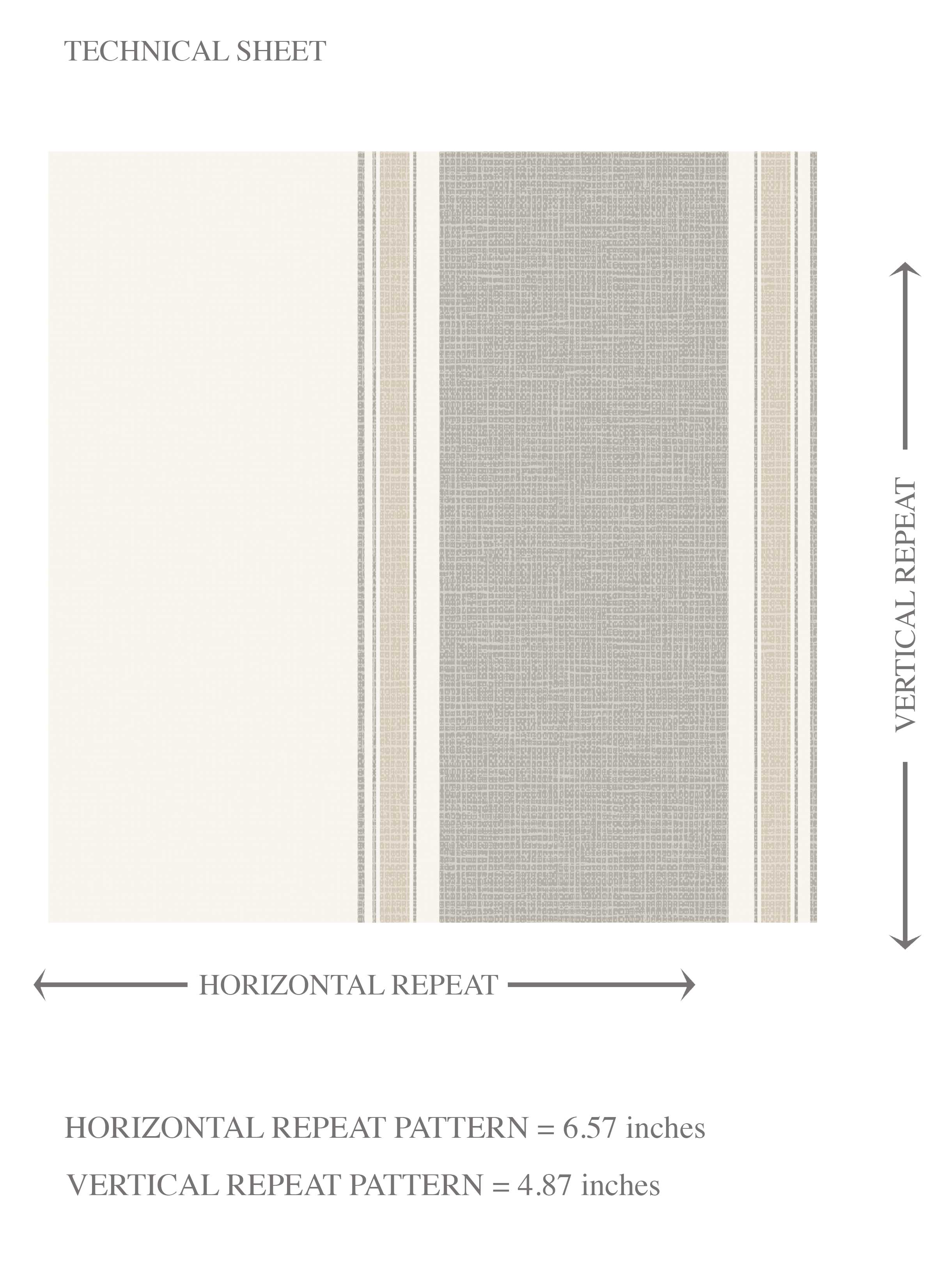 Neutral Geometric Striped Kids Room Wallpaper Sample (Gray/ Beige/ Taupe)