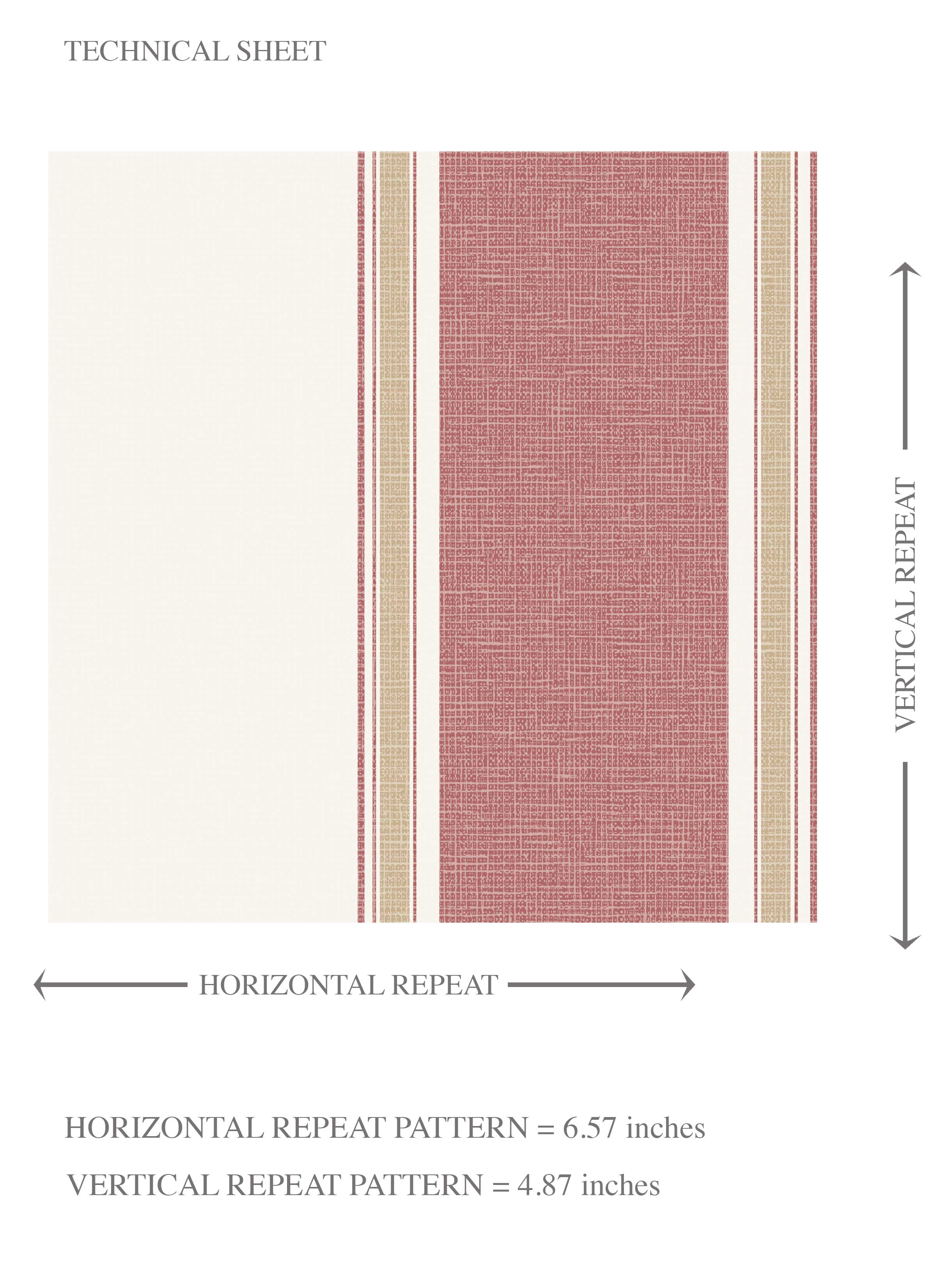 Geometric Striped Kids Room Wallpaper Sample (Pastel Pink)