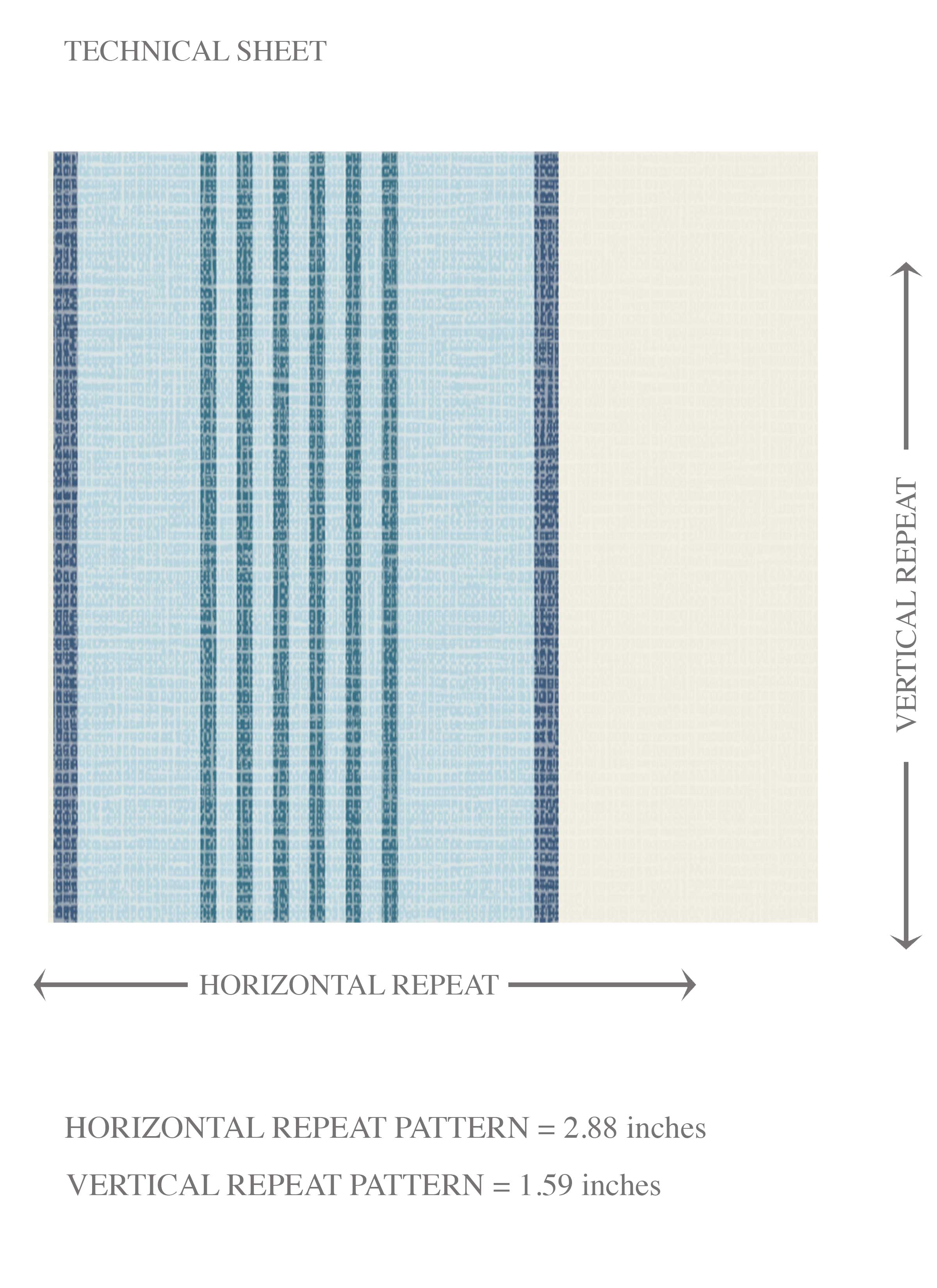 Geometric Striped Kids Room Wallpaper (Blue/ Cream)