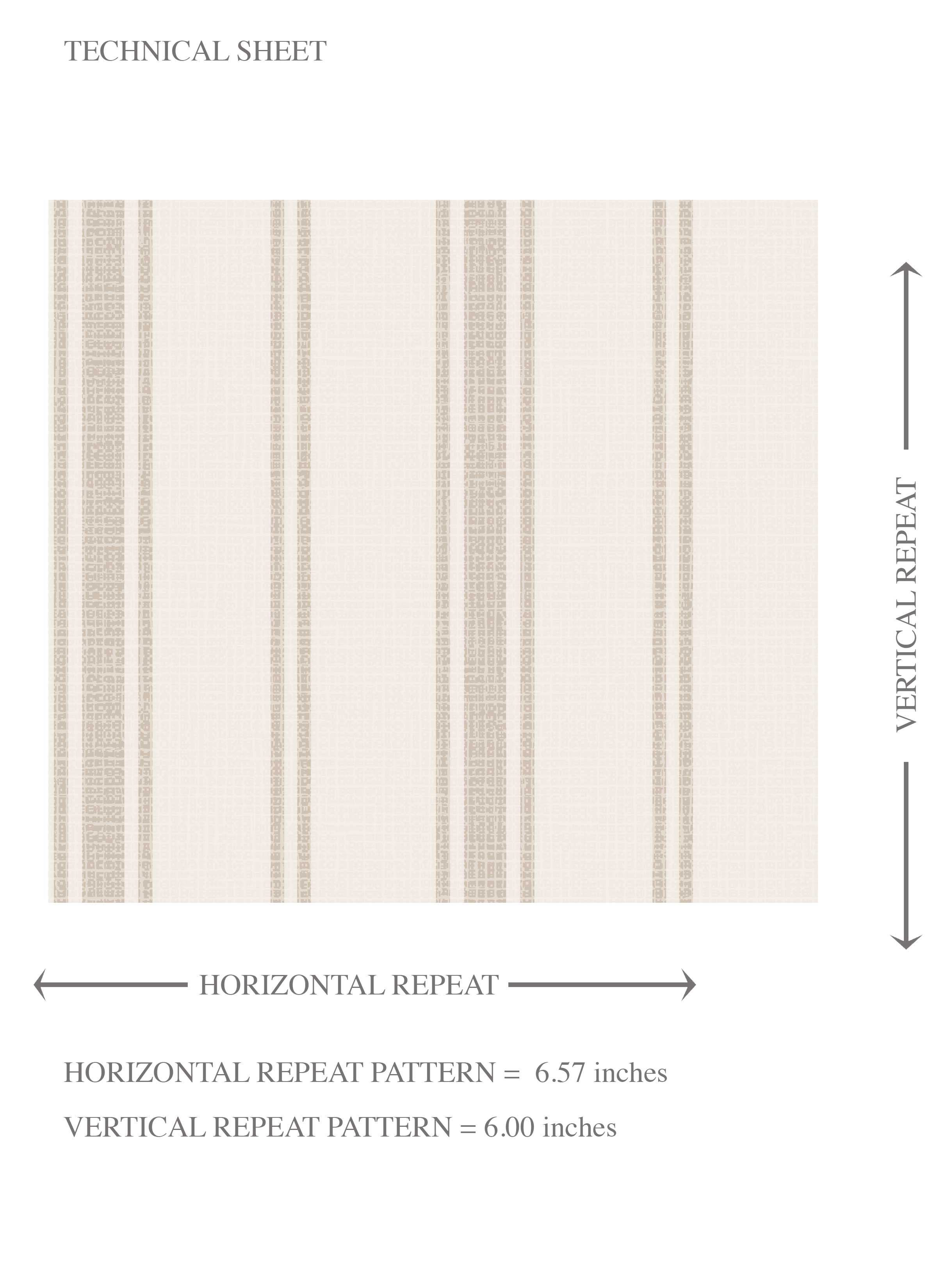 Neutral Geometric Striped Kids Room Wallpaper Sample (Greige/ Taupe Gray)