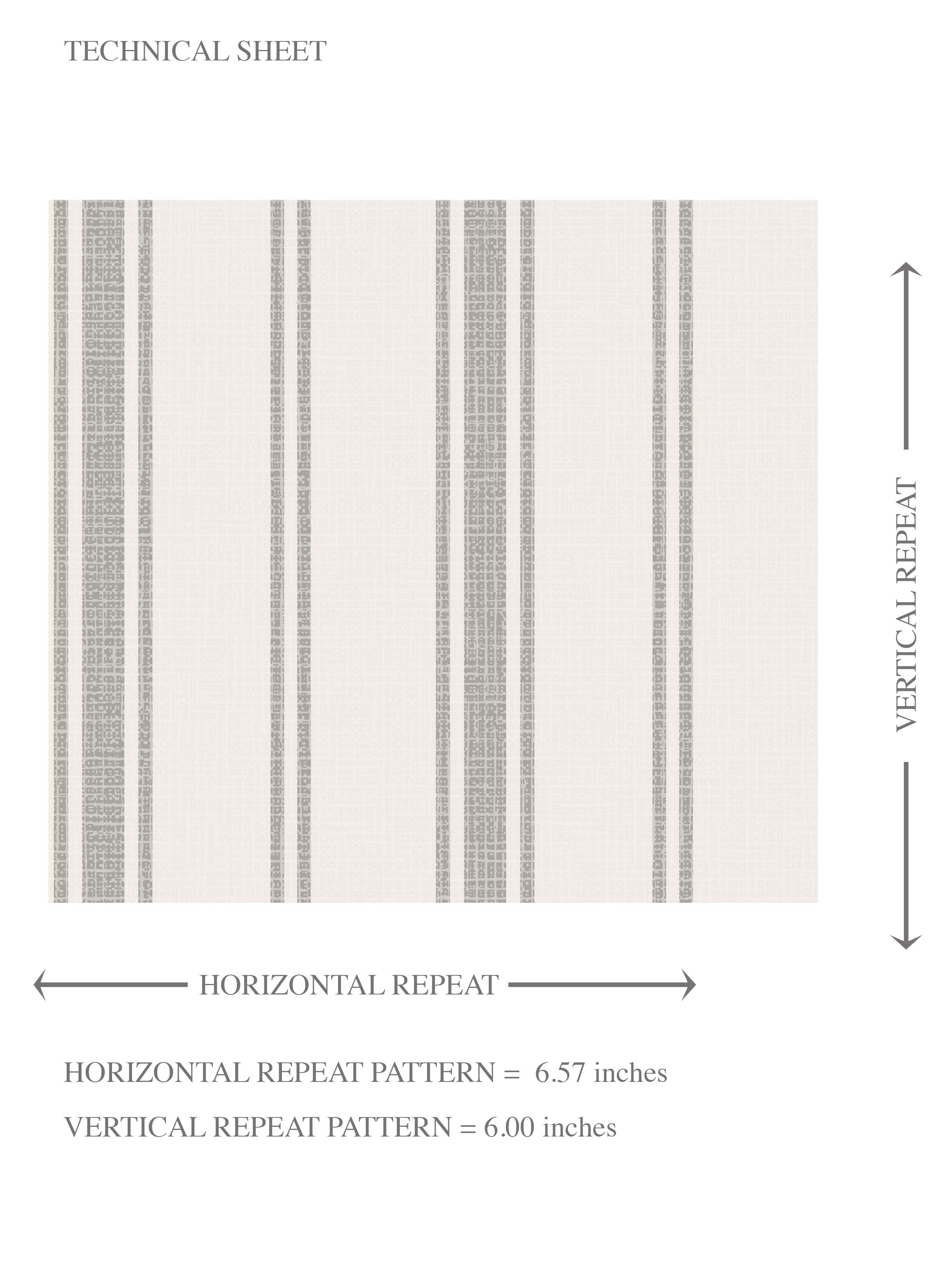 Neutral Geometric Striped Kids Room Wallpaper (Stone Gray/ Cream)