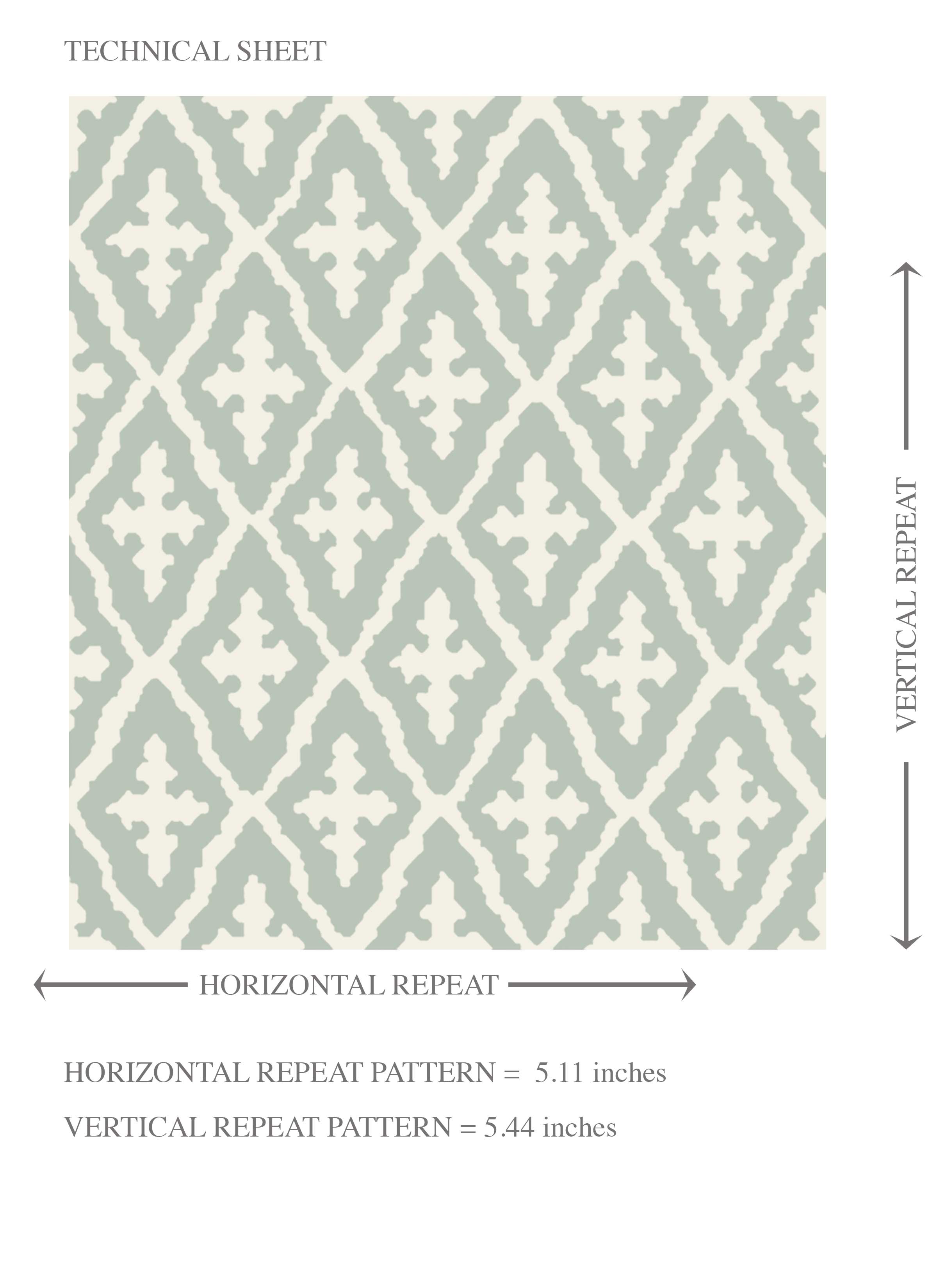 Geometric Diamond Lattice Kids Room Wallpaper Sample (Green/ White)