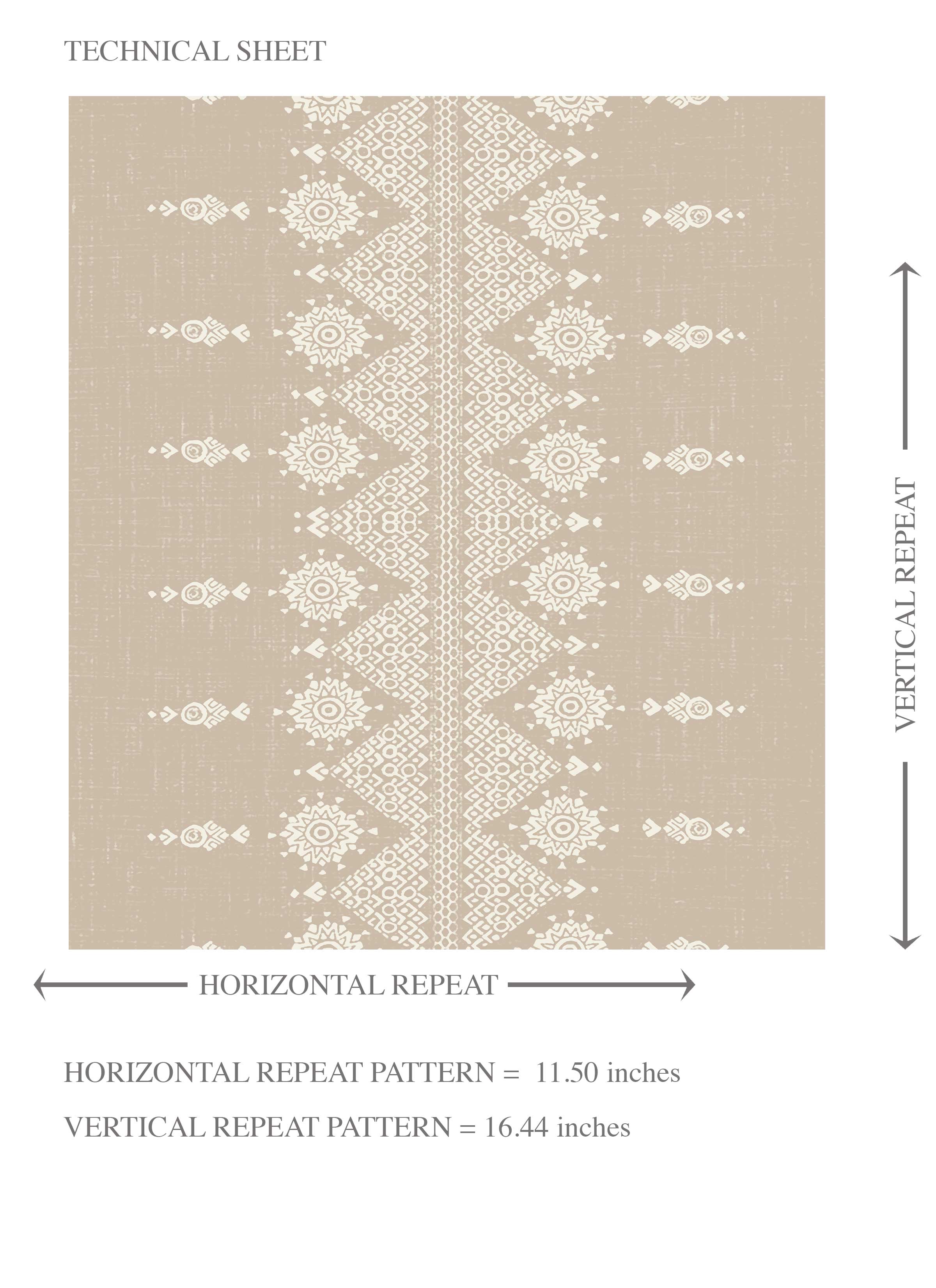 Neutral Floral Striped Kids Room Wallpaper (Beige/ Off-White)