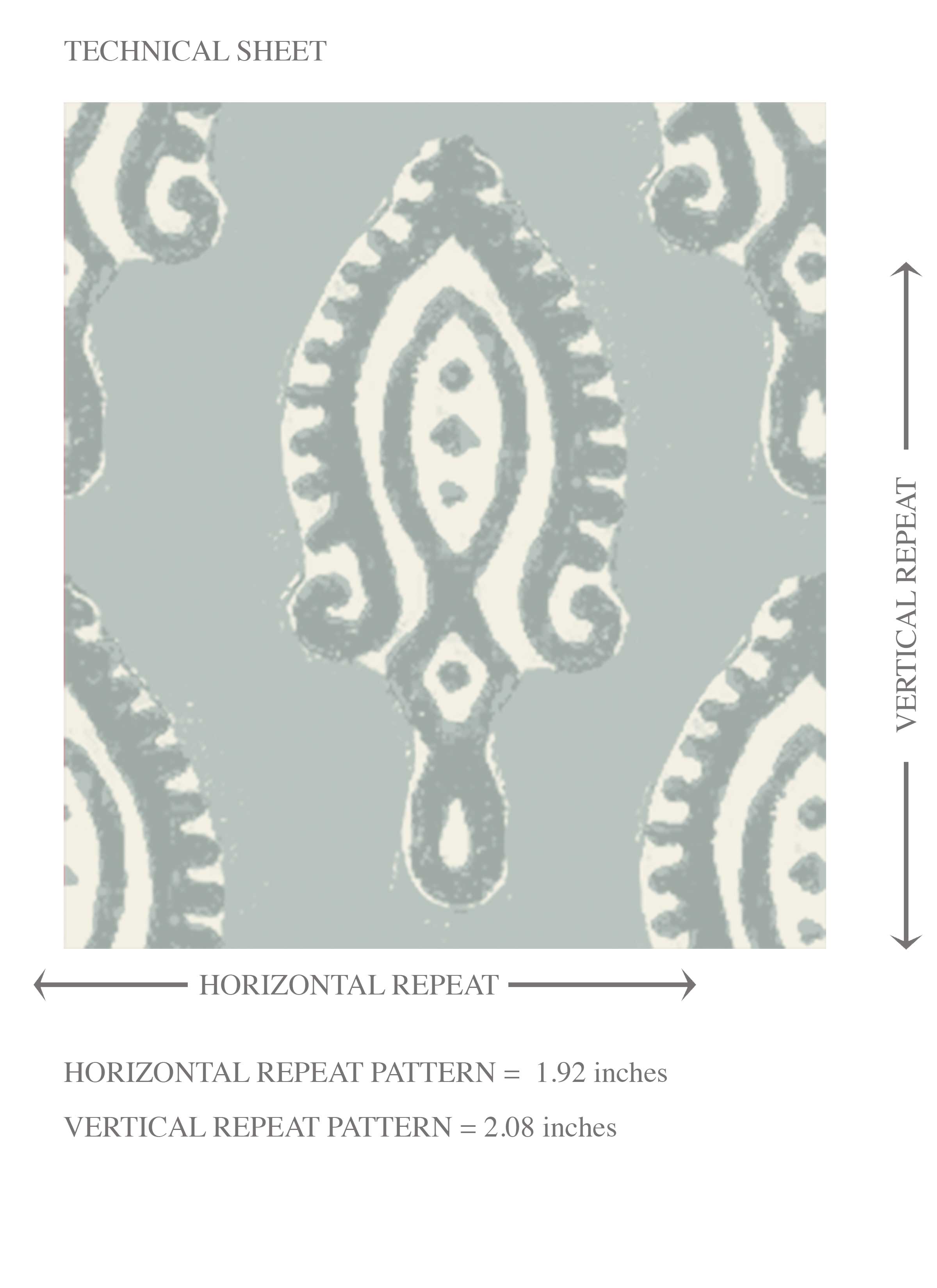 Textured Teardrop/ Paisley Block Print Kids Room Wallpaper (Blue-Gray/ White)