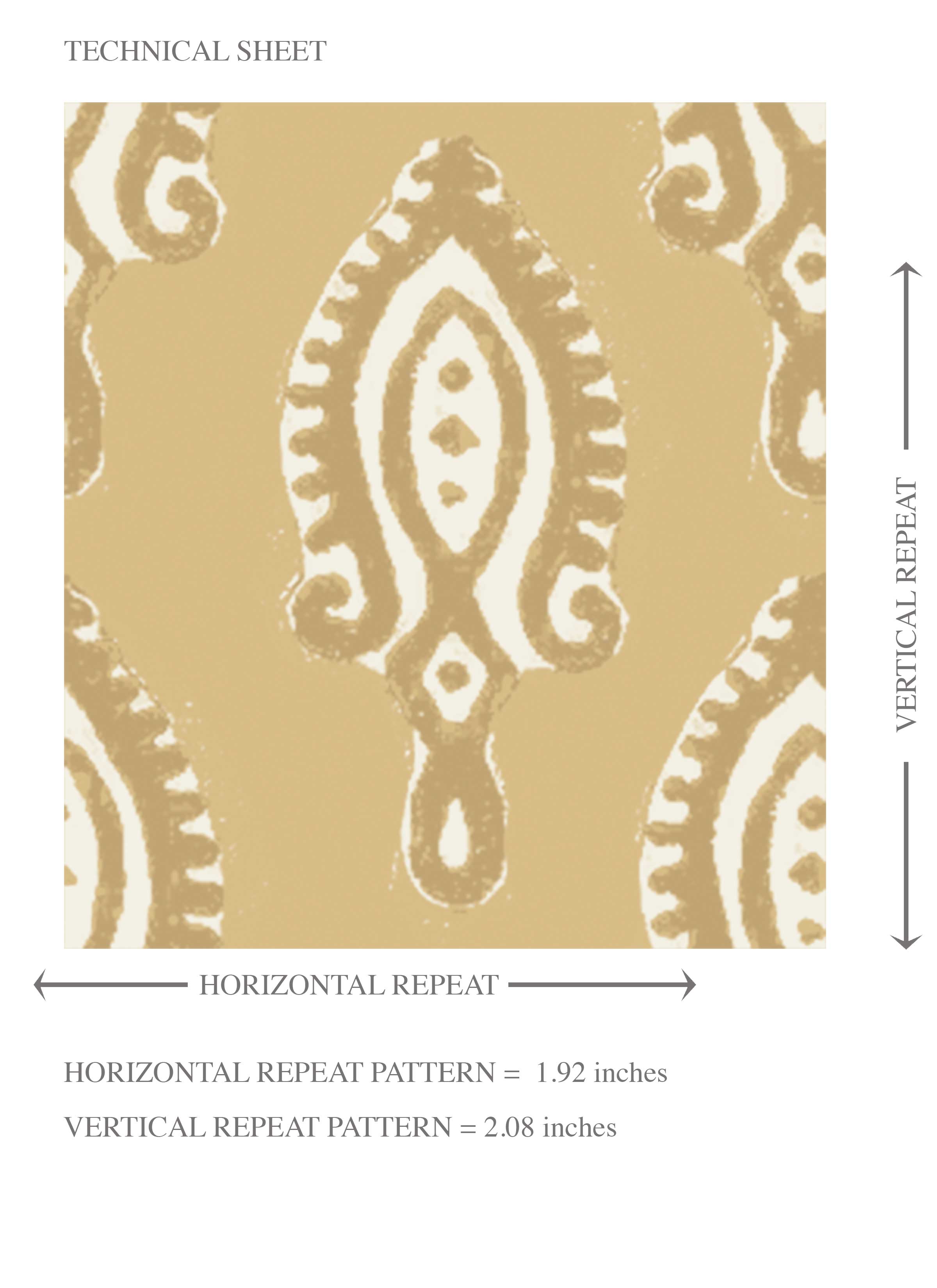 Textured Teardrop/ Paisley Block Print Kids Room Wallpaper Sample (Yellow/ White)