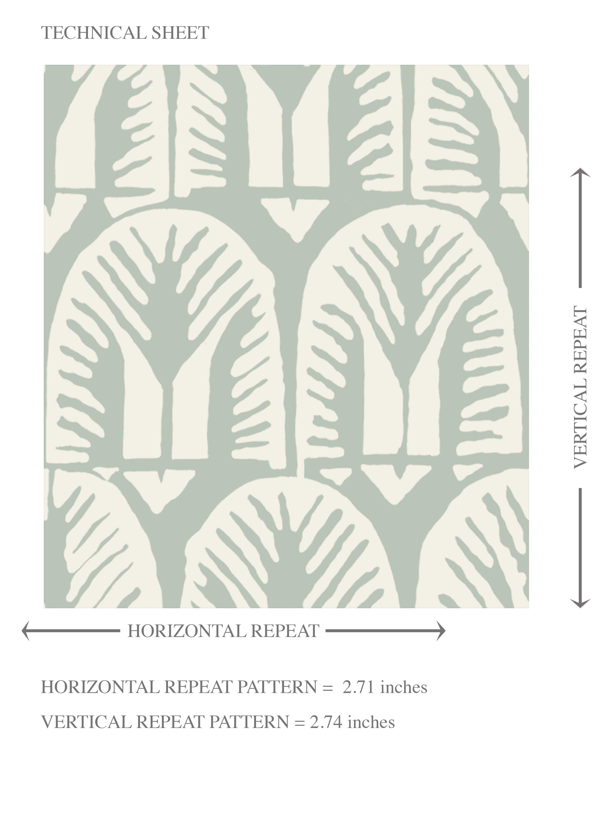 Neutral Geometric Scallops Floral Kids Room Wallpaper Sample (Green/ White)