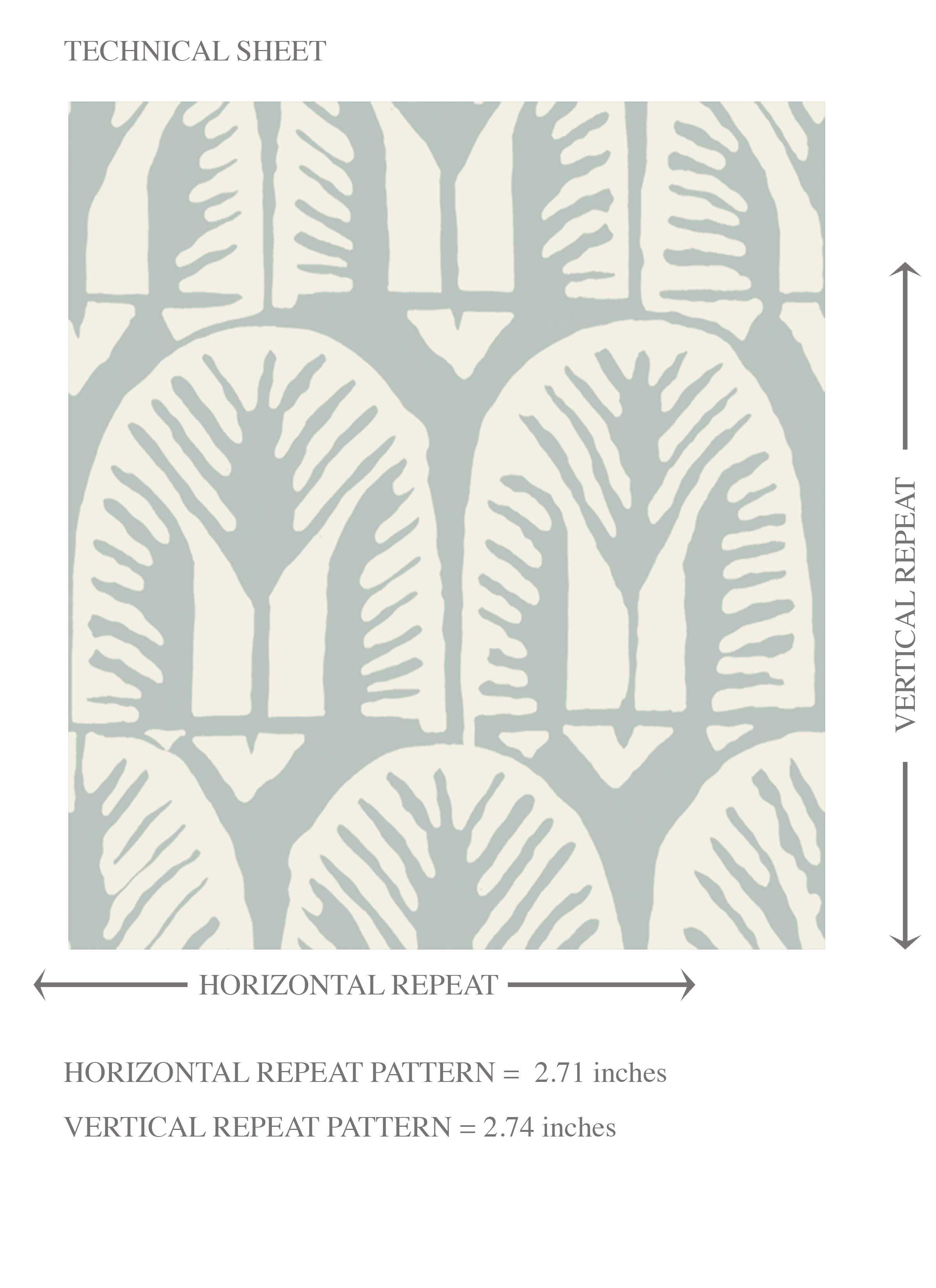Geometric Scallops Floral Kids Room Wallpaper Sample (Duck Egg Blue/ White)