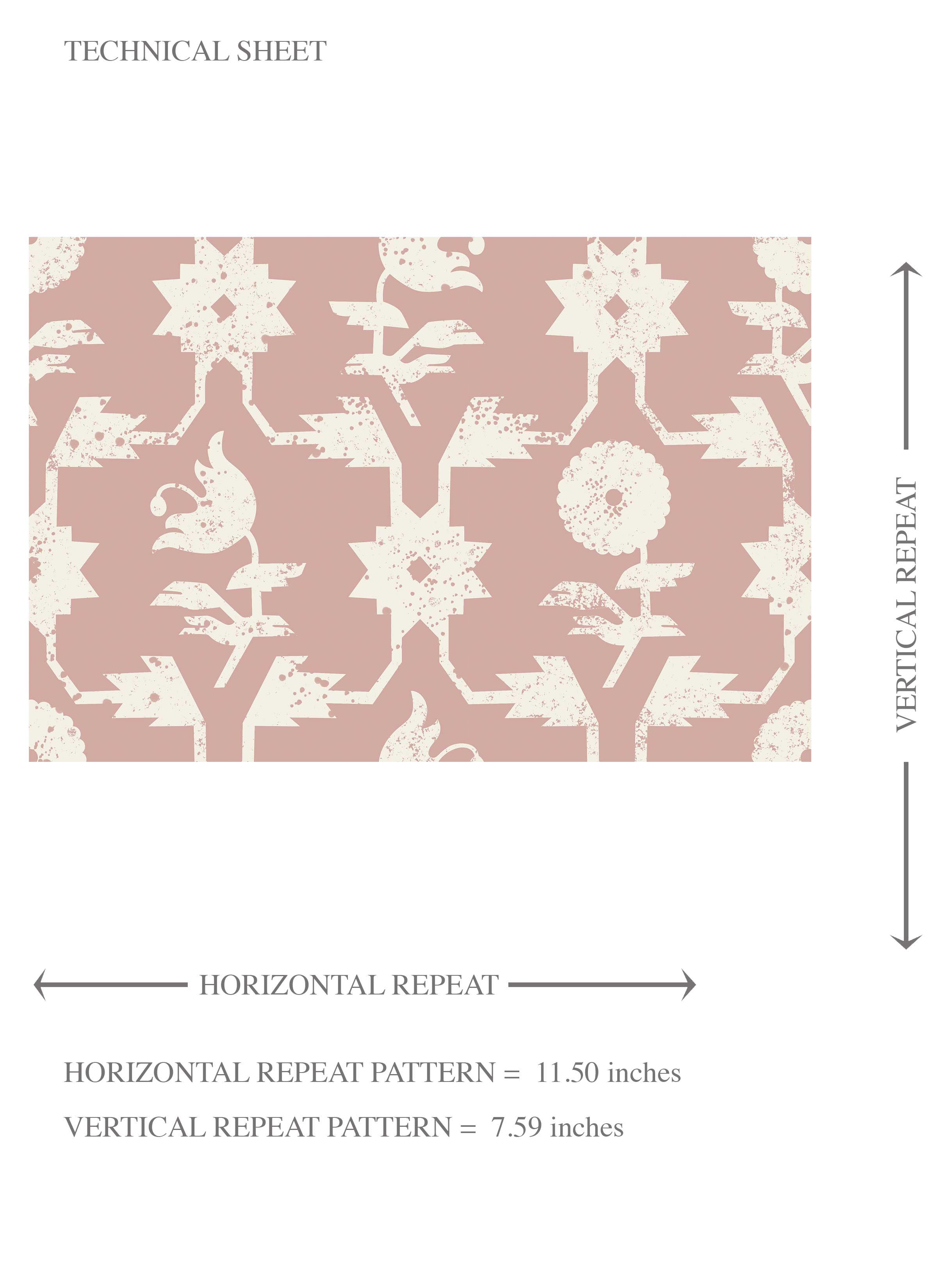 Modern Floral Botanical Kids Room Wallpaper Sample (Pink/ White)