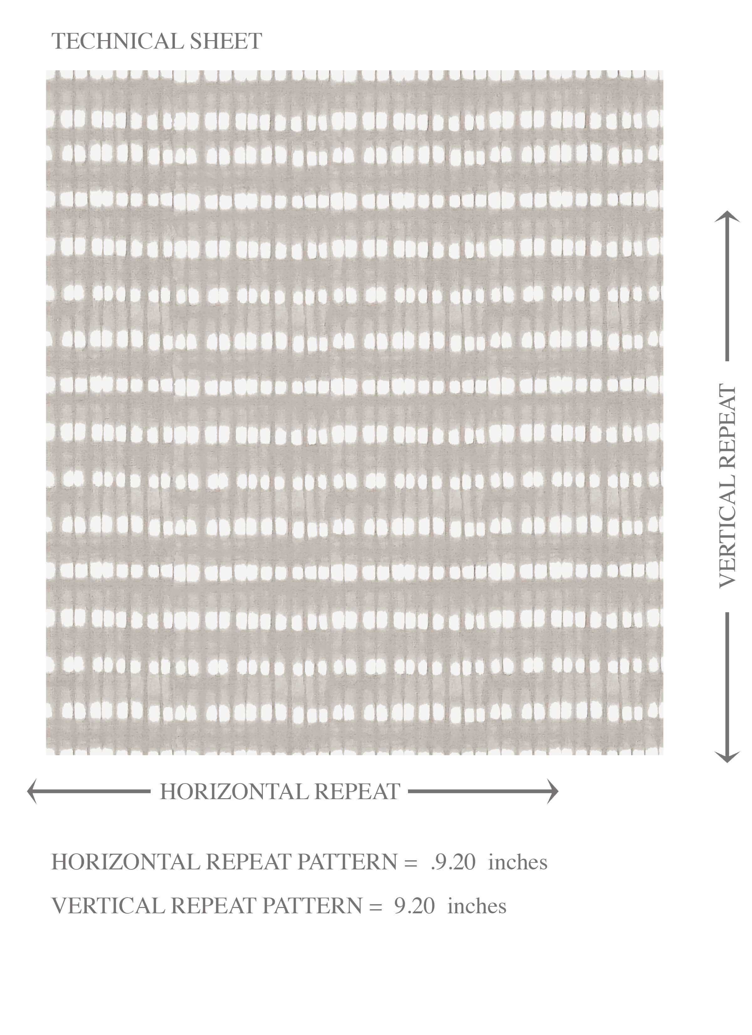 Textured Shibori Effect Striped Kids Room Wallpaper Sample (Gray/ White)