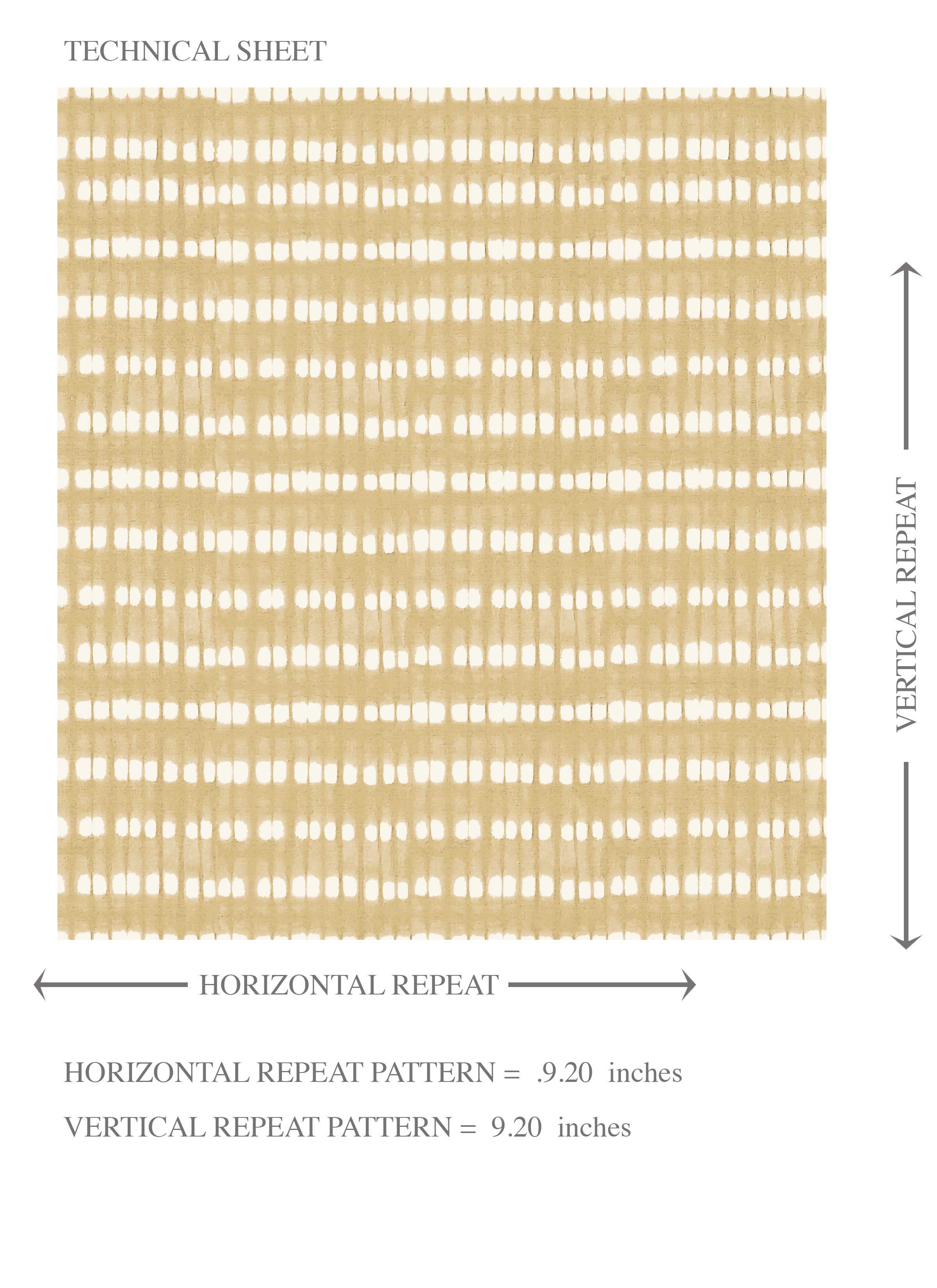 Textured Shibori Effect Striped Kids Room Wallpaper Sample (Yellow/ White)
