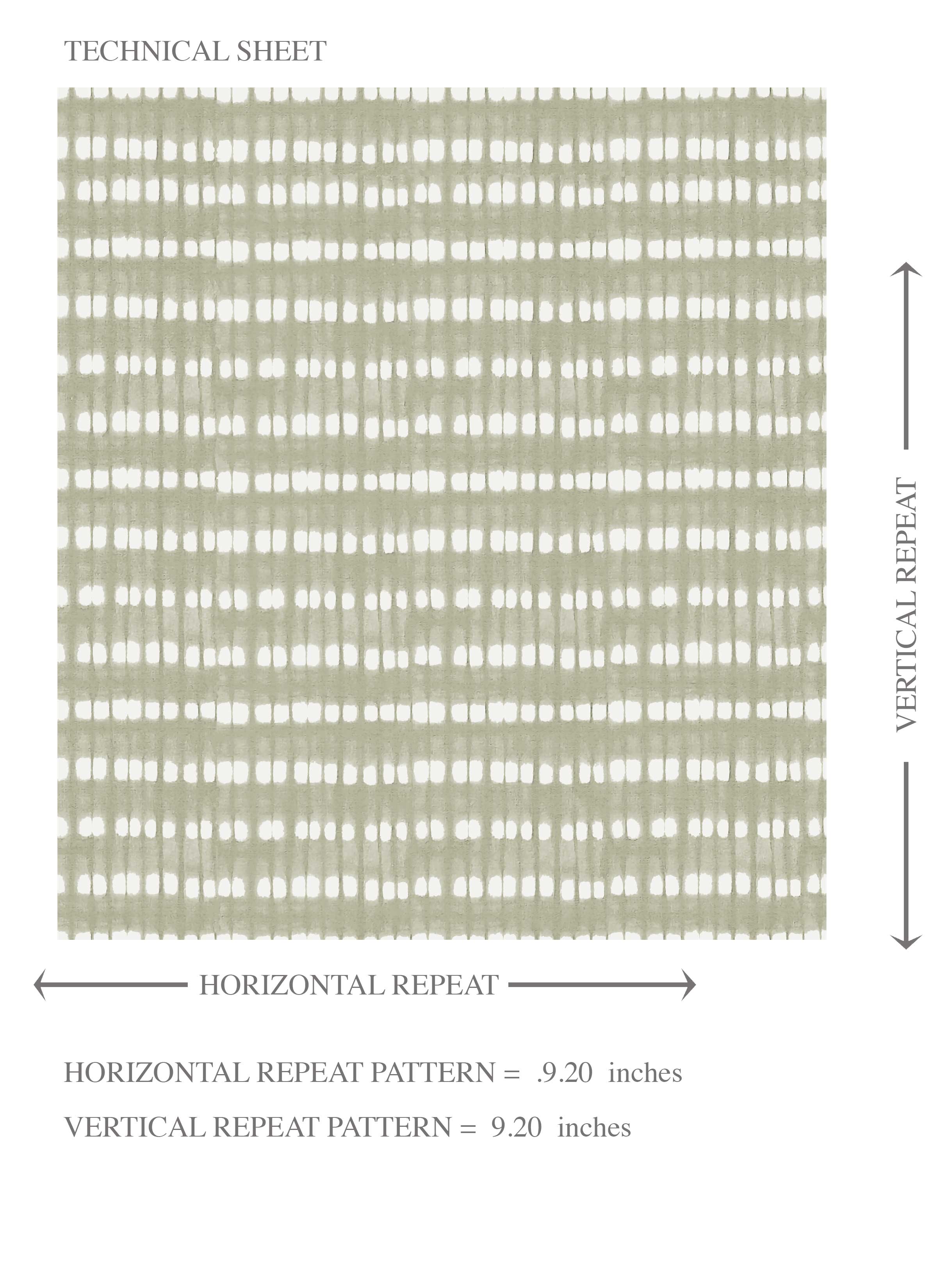 Textured Shibori Effect Striped Kids Room Wallpaper Sample (Olive Green/ White)