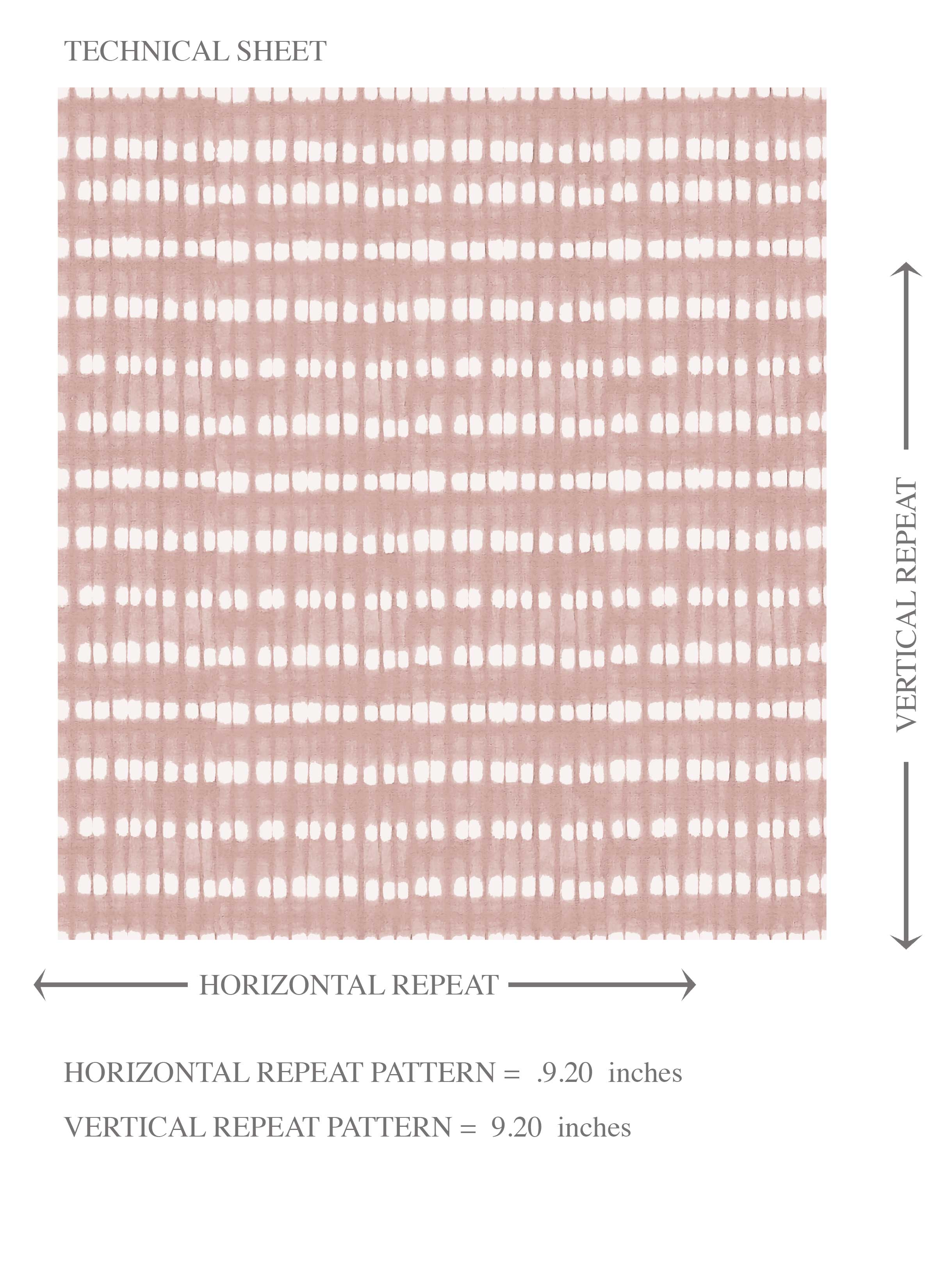 Textured Shibori Effect Striped Kids Room Wallpaper Sample (Pink/ White)