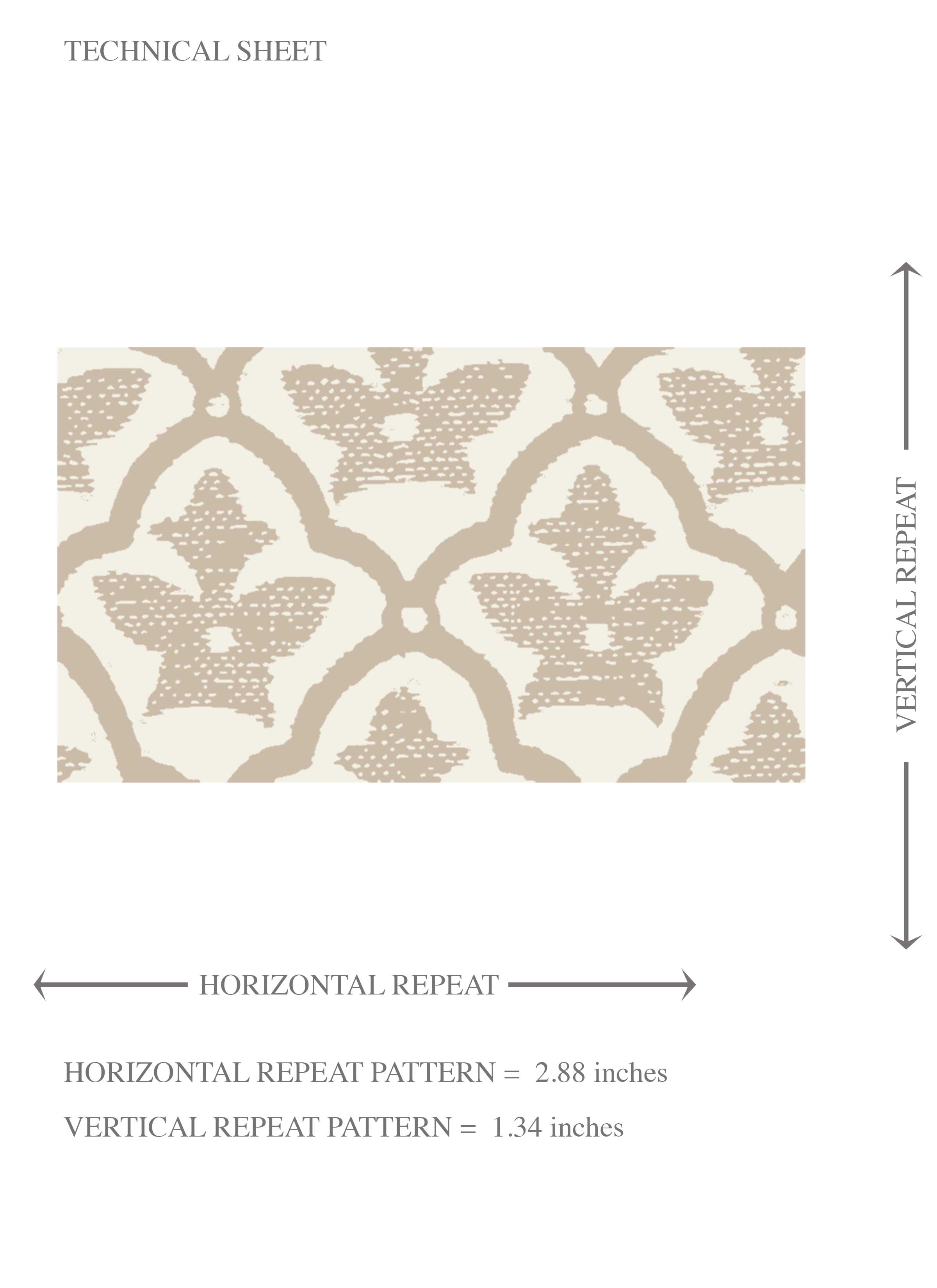 Neutral-Toned Small Floral Lattice Kids Room Wallpaper (Beige/ Cream)