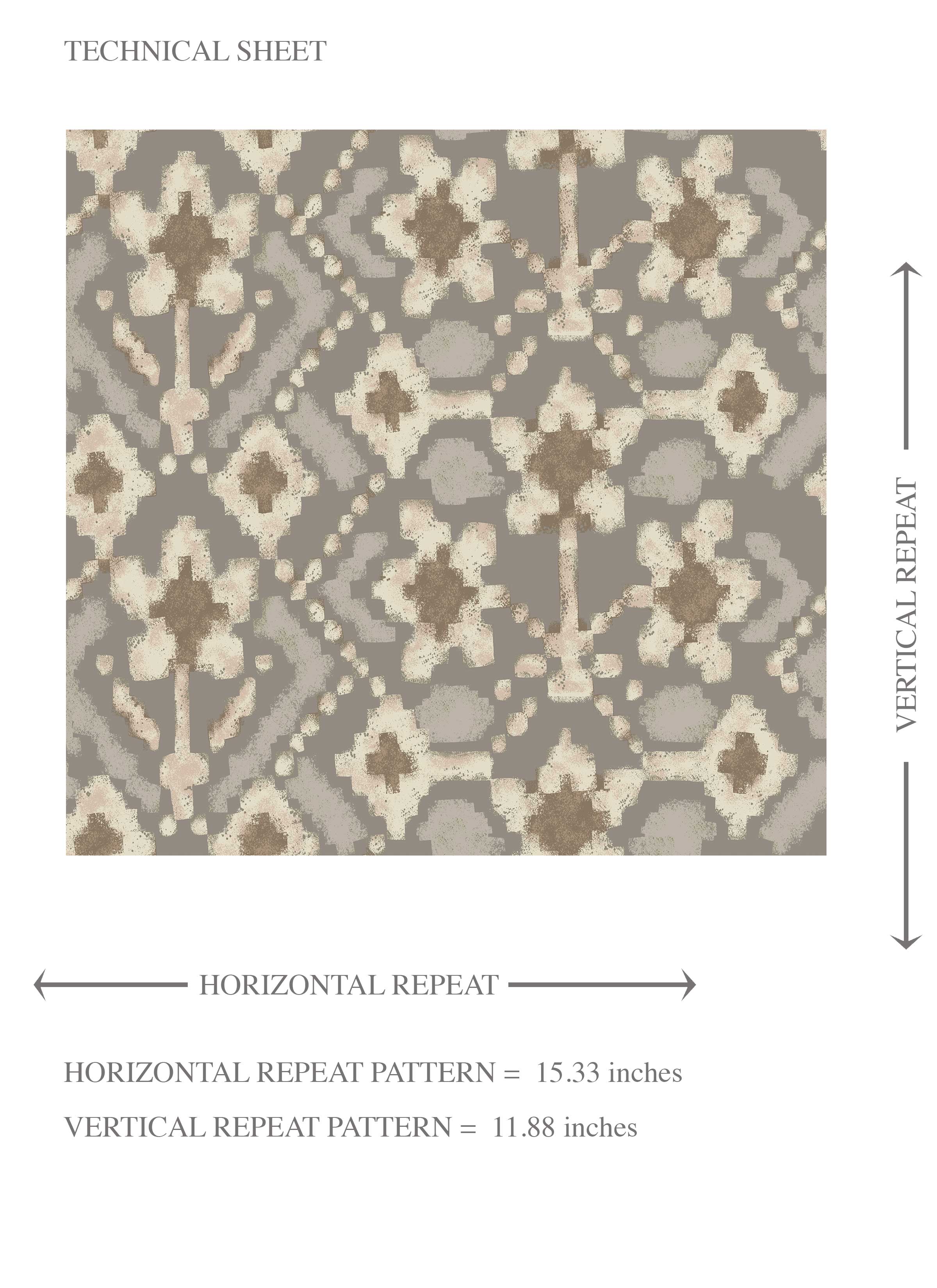 Modern Neutral-Toned Botanical Floral Kids Room Wallpaper (Brown/ Taupe/ Beige)