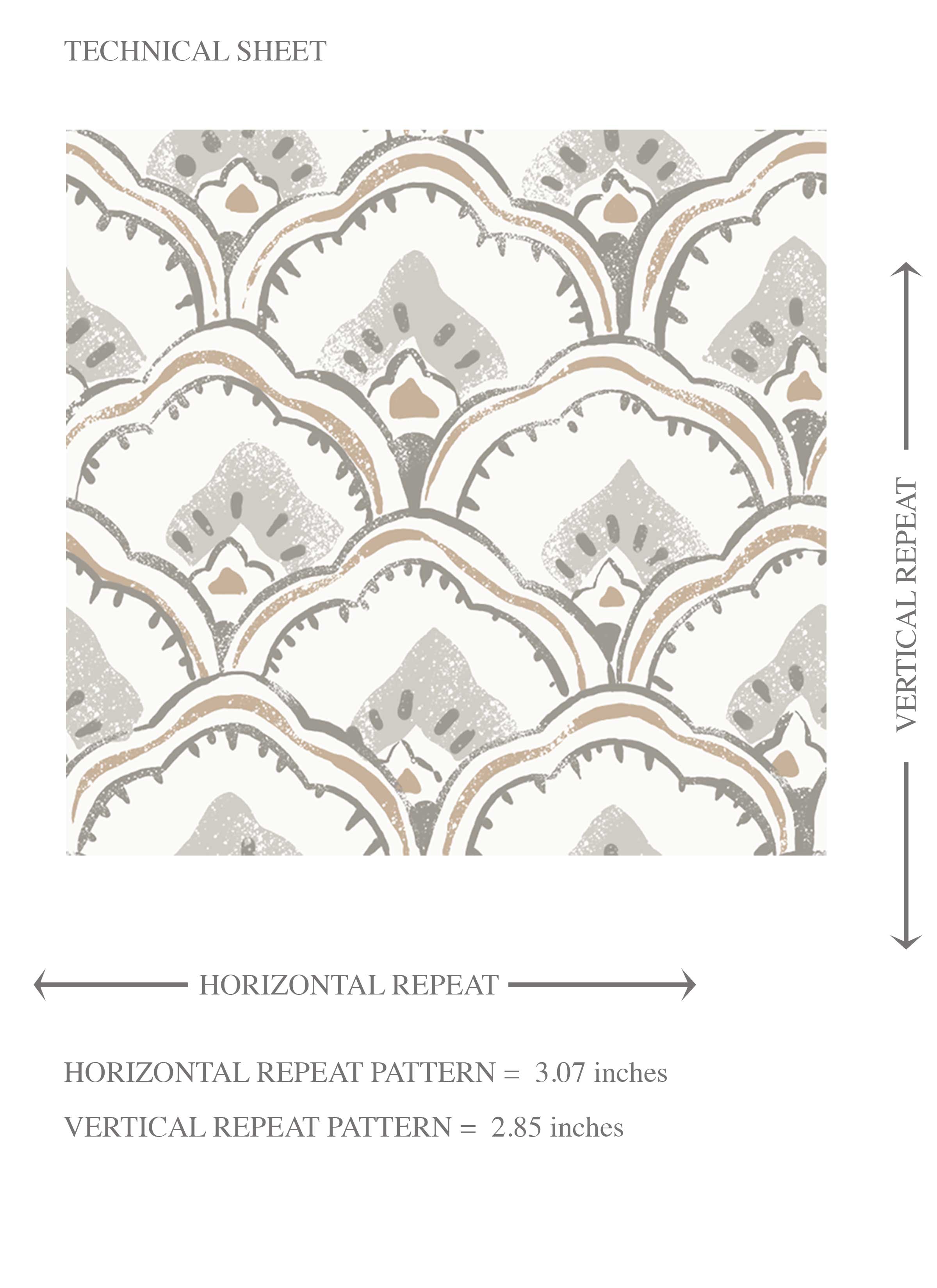 Small-Scale Floral Lattice Kids Room Wallpaper Sample (Gray/ White)