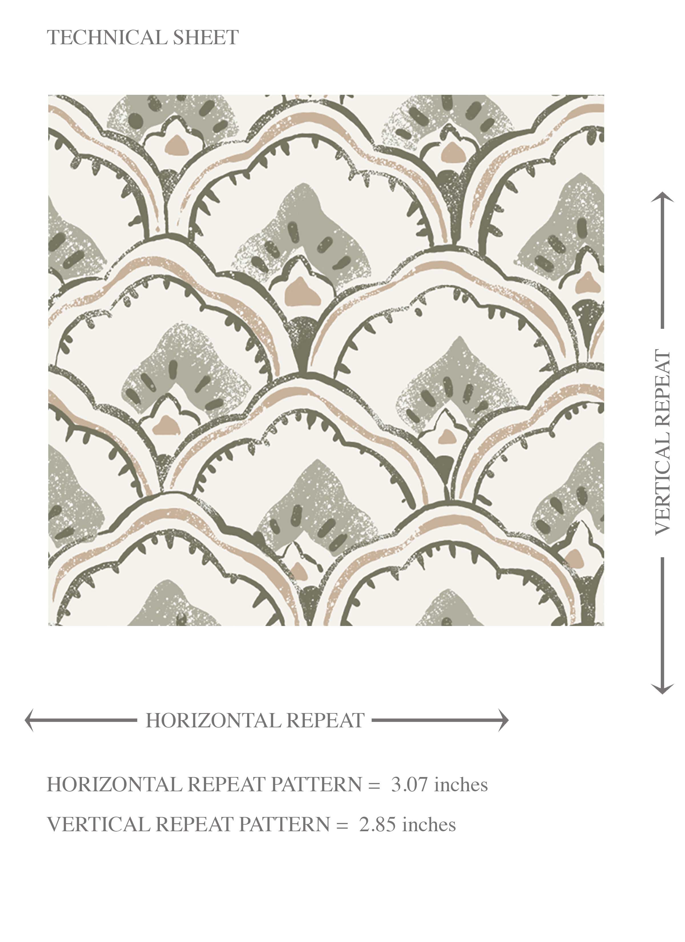 Small-Scale Floral Lattice Kids Room Wallpaper (Gray/ White)