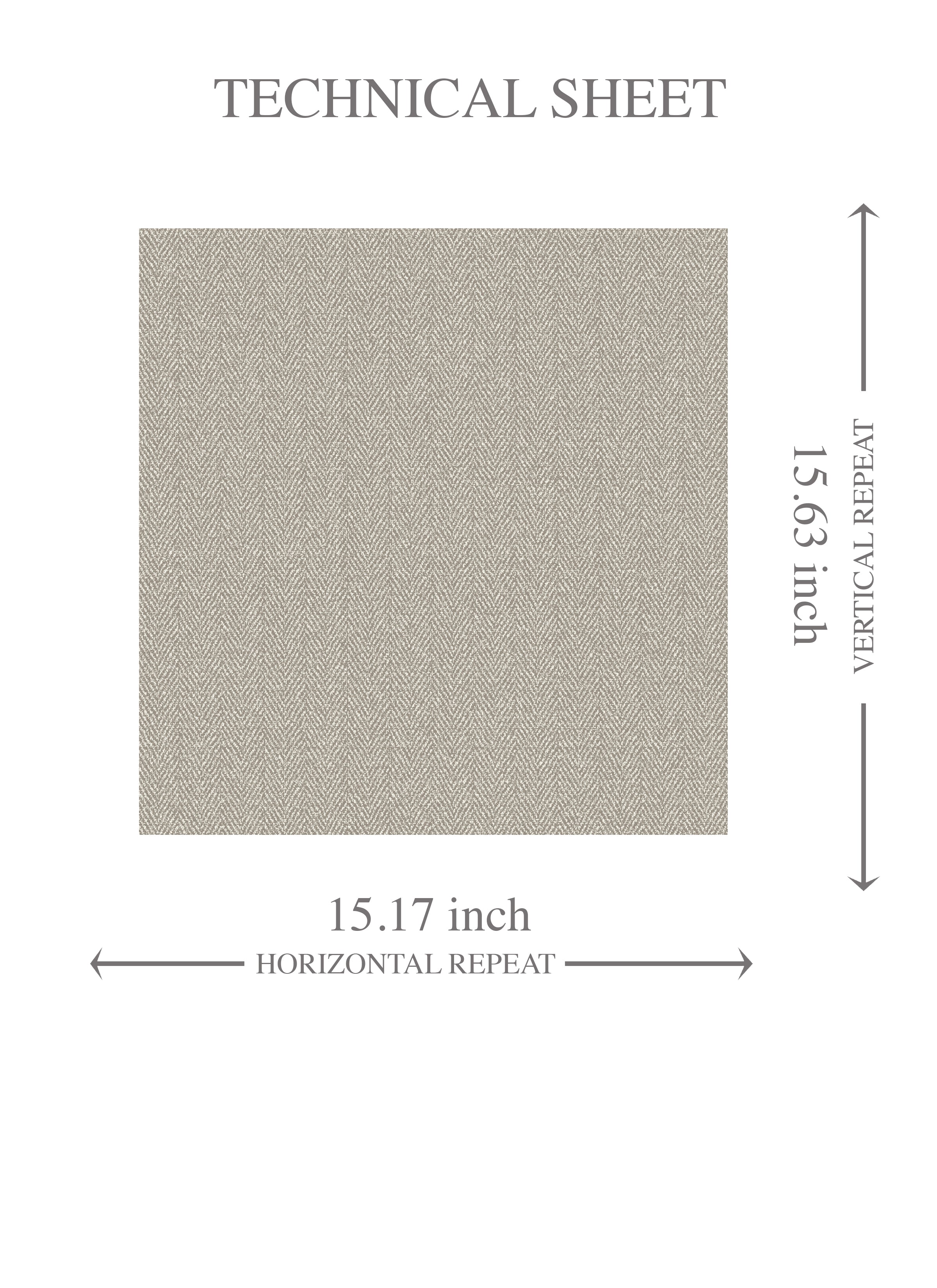 Neutral Herringbone Textured Kids Room Wallpaper (Warm Gray/ Taupe)
