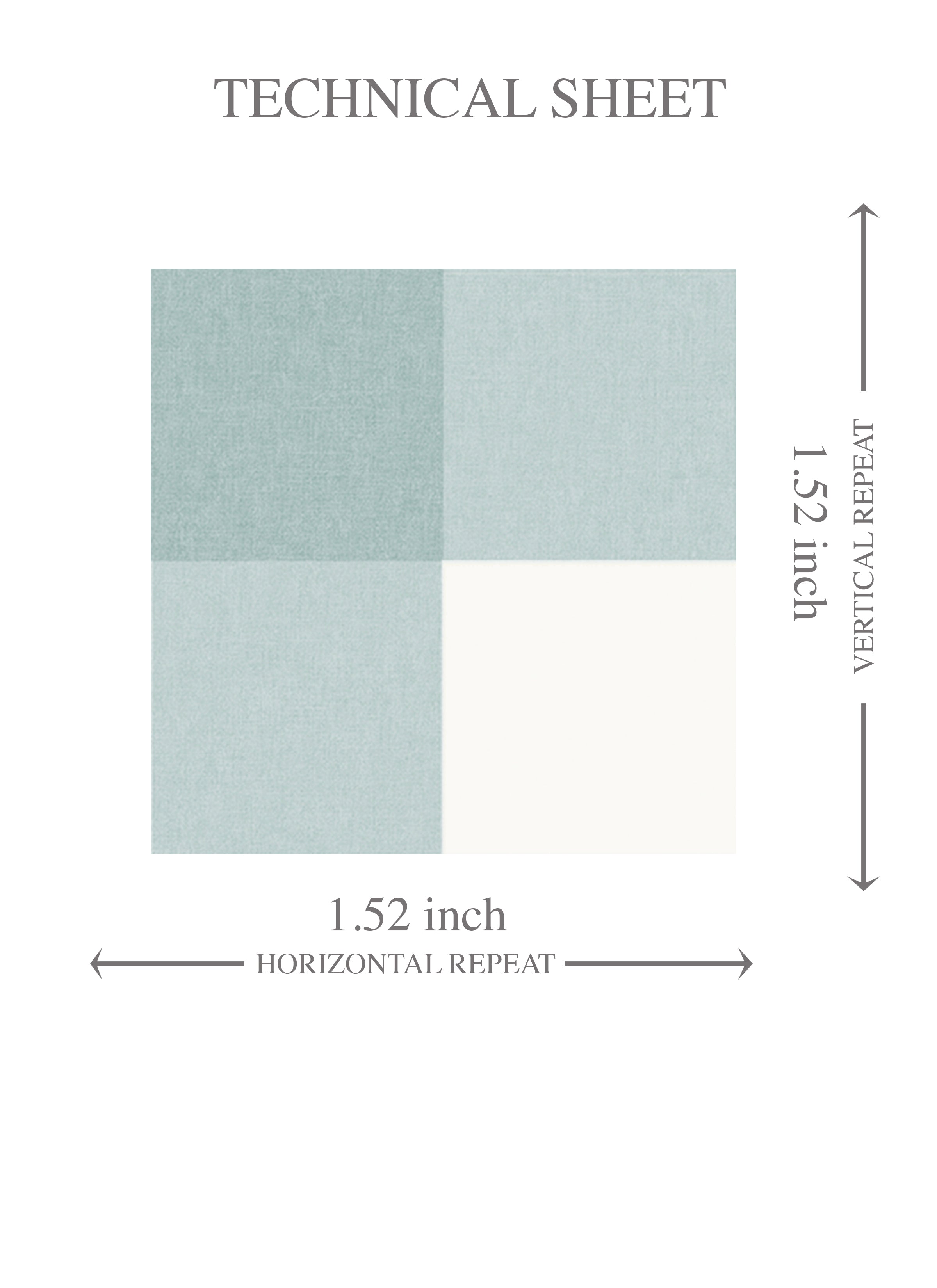 Geometric Gingham Checkered Kids Room Wallpaper Sample (Seaglass Blue)