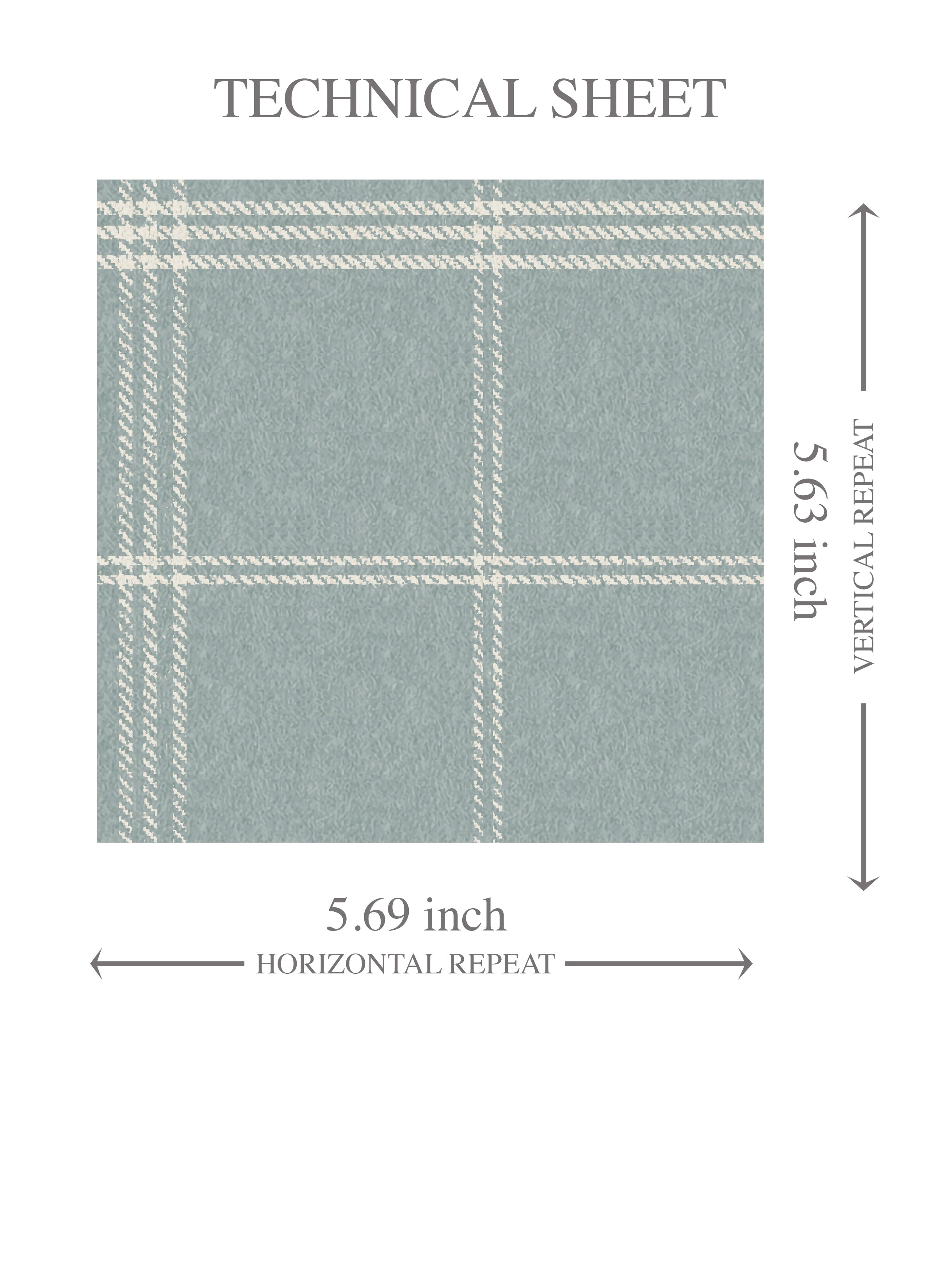 Geometric Plaid Checkered Kids Room Wallpaper Sample (Duck Egg Blue)