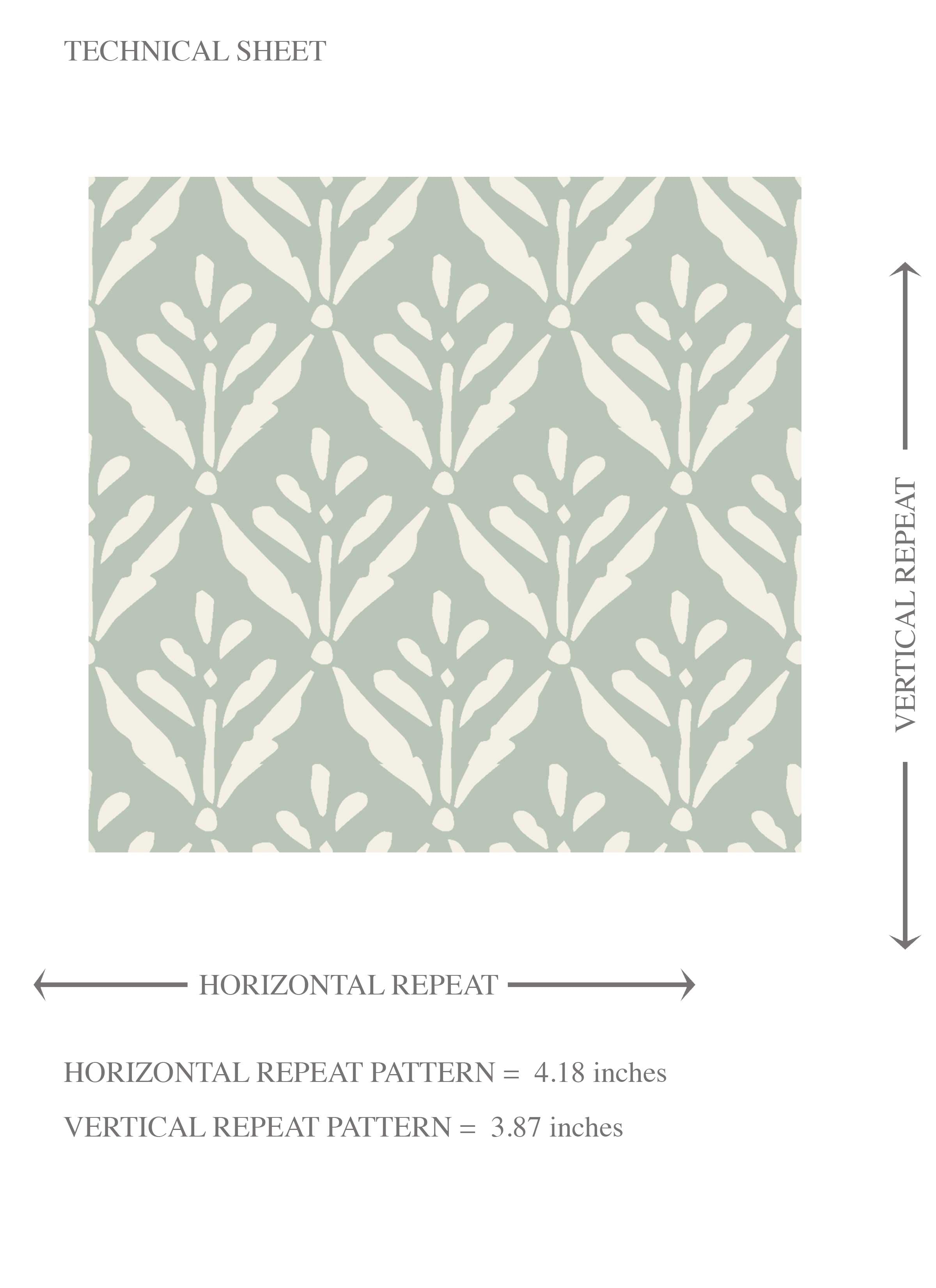 Small Floral Lattice/ Leaf Textured Kids Room Wallpaper Sample (Pastel Blue)