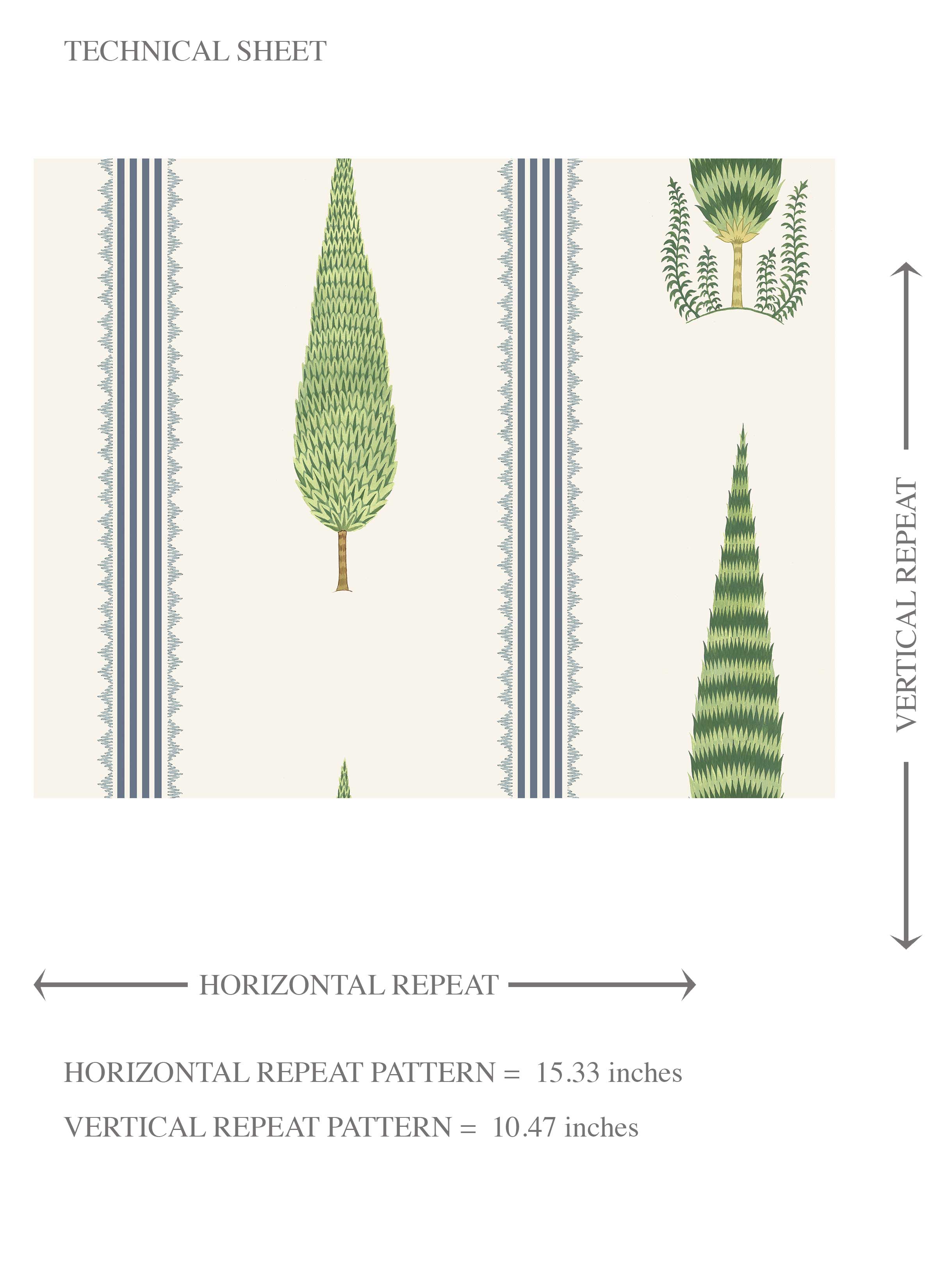 Modern Floral/ Botanical Leaf Print Kids Room Wallpaper Sample (Green/ White/ Blue)