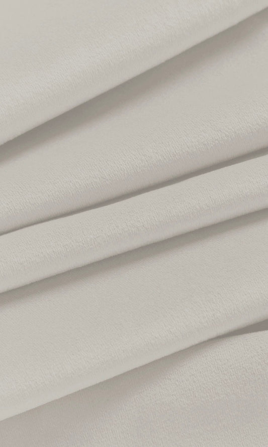 Velvet Home Décor Fabric By the Metre (Warm White)